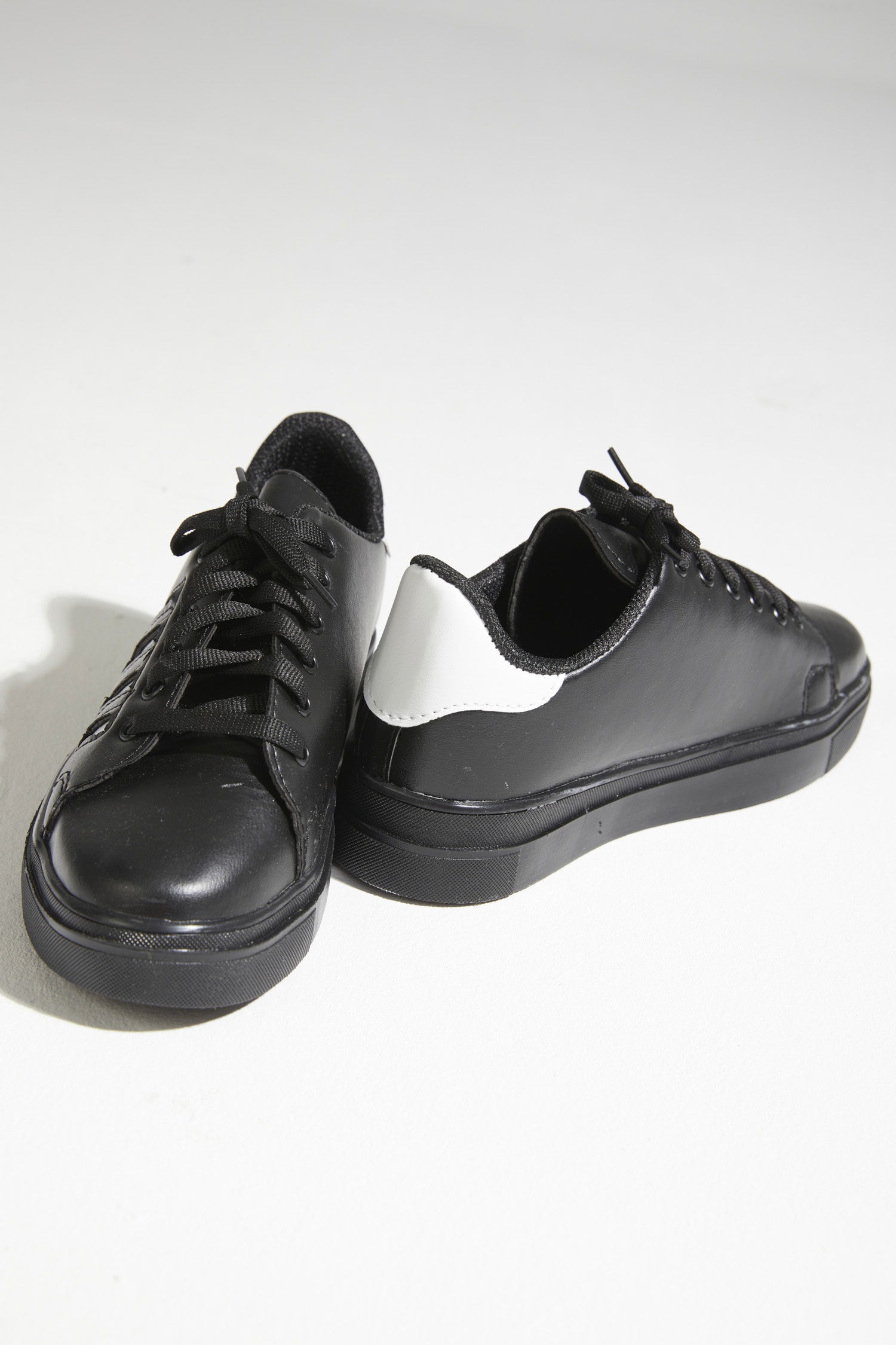 21143-SIYAH-SIYAH-BEYAZ Ayakkabı - 4