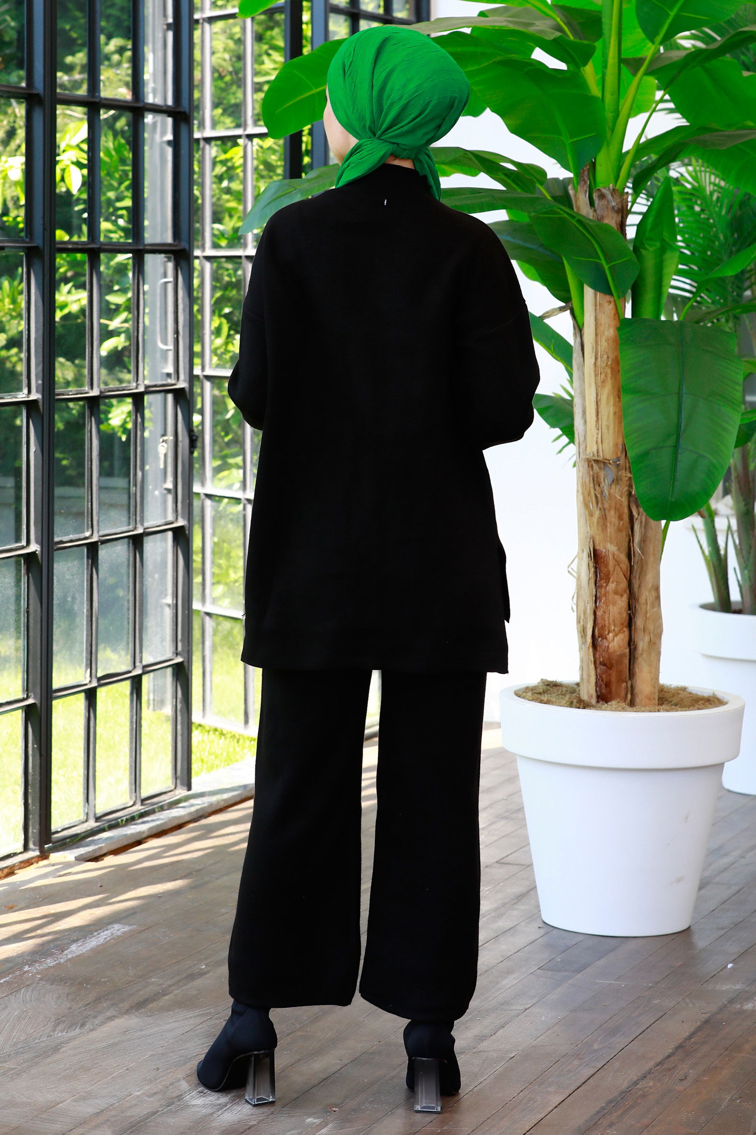 21228-SIYAH Triko Tunik Pantolon - 7