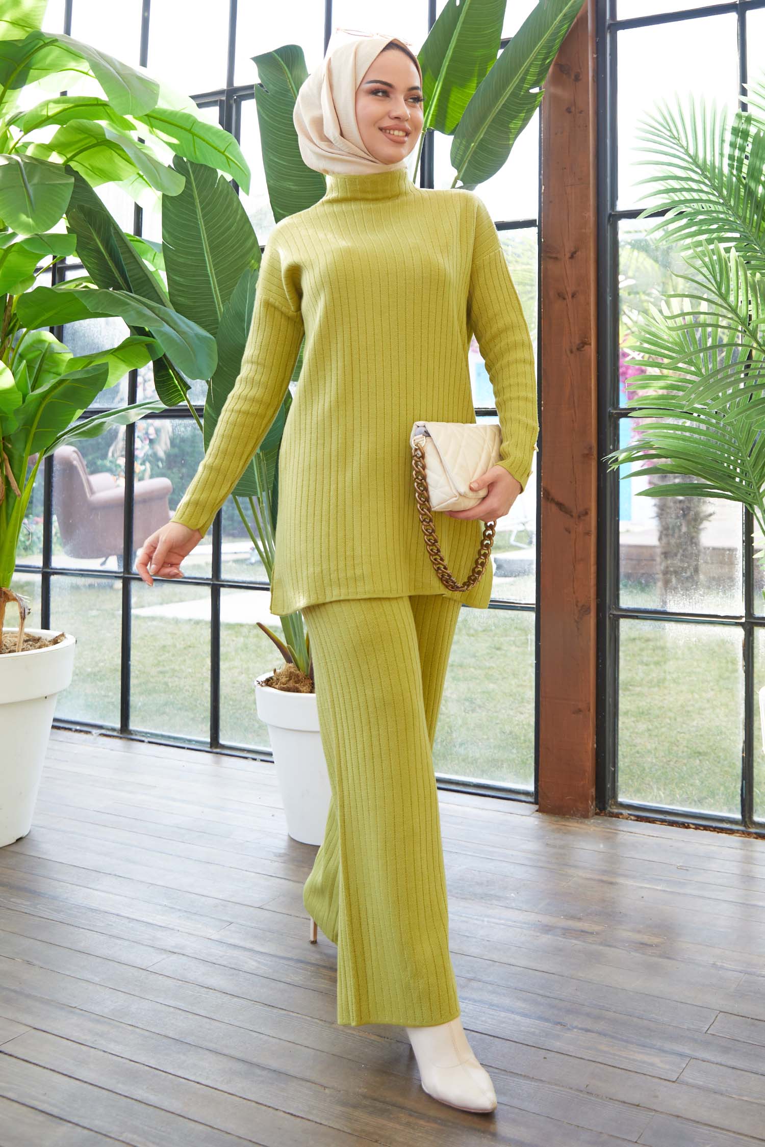 Tunik Pantolon Fistikyeşili - 21231 - 3