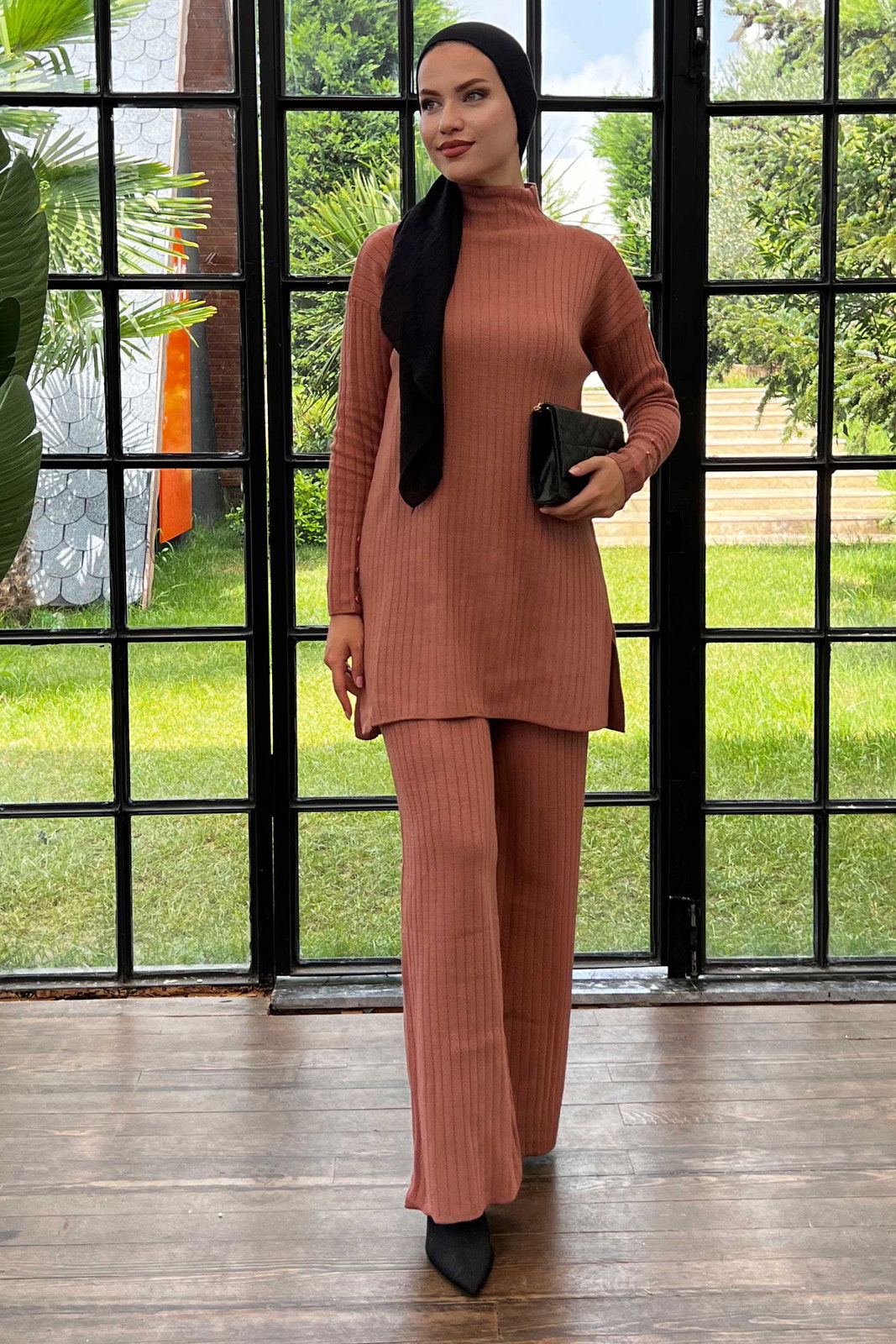 21231-GÜL Tunik + Pantolon - 2