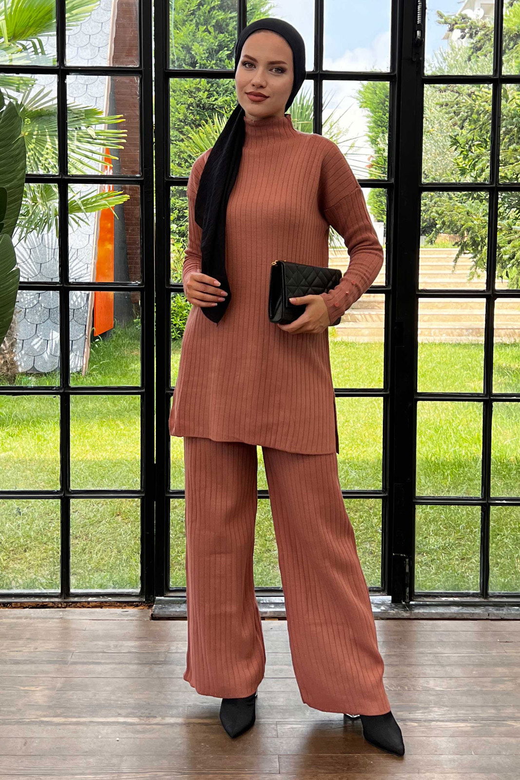 21231-GÜL Tunik + Pantolon - 3