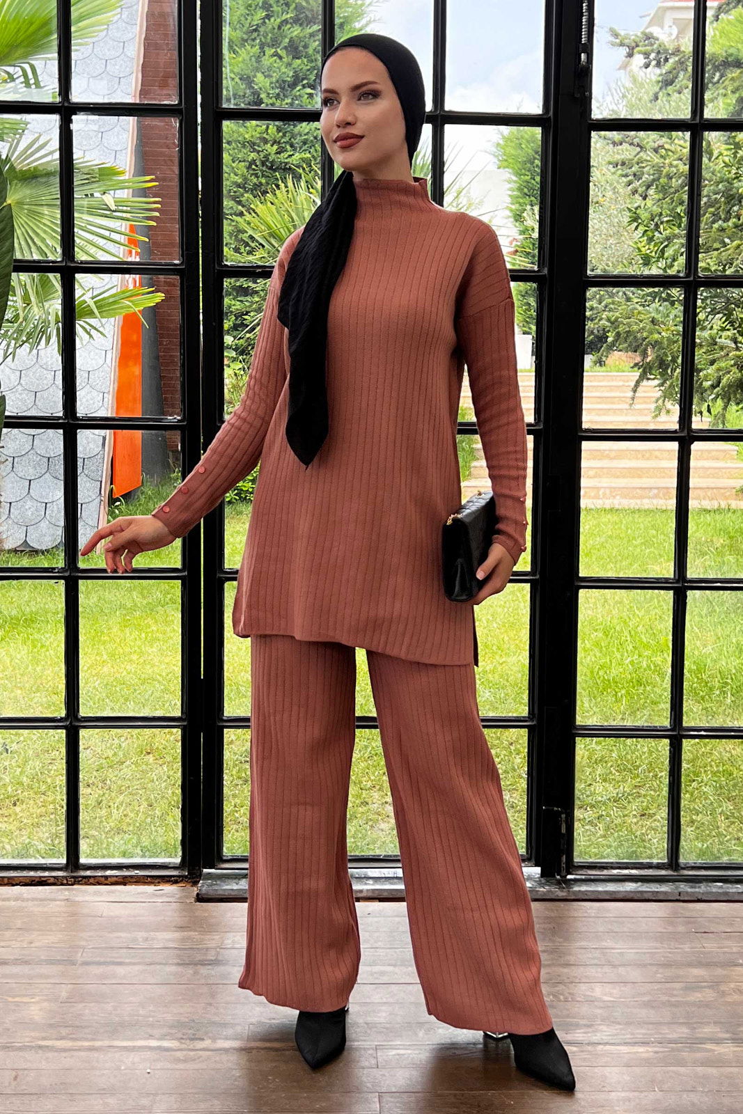 21231-GÜL Tunik + Pantolon - 4