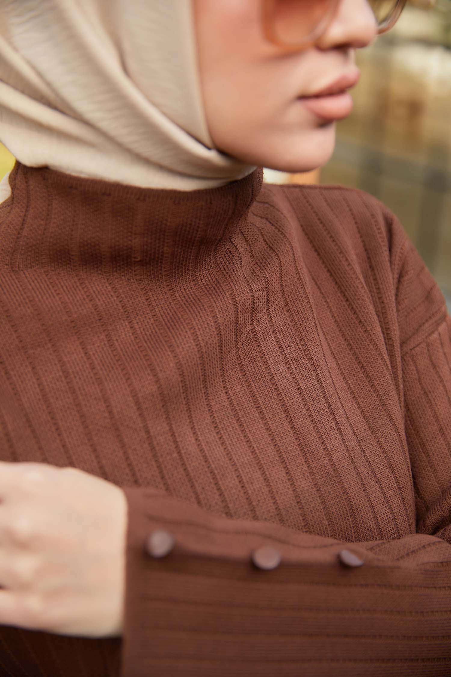 21231-KAHVE TrikoTunik Pantolon - 4