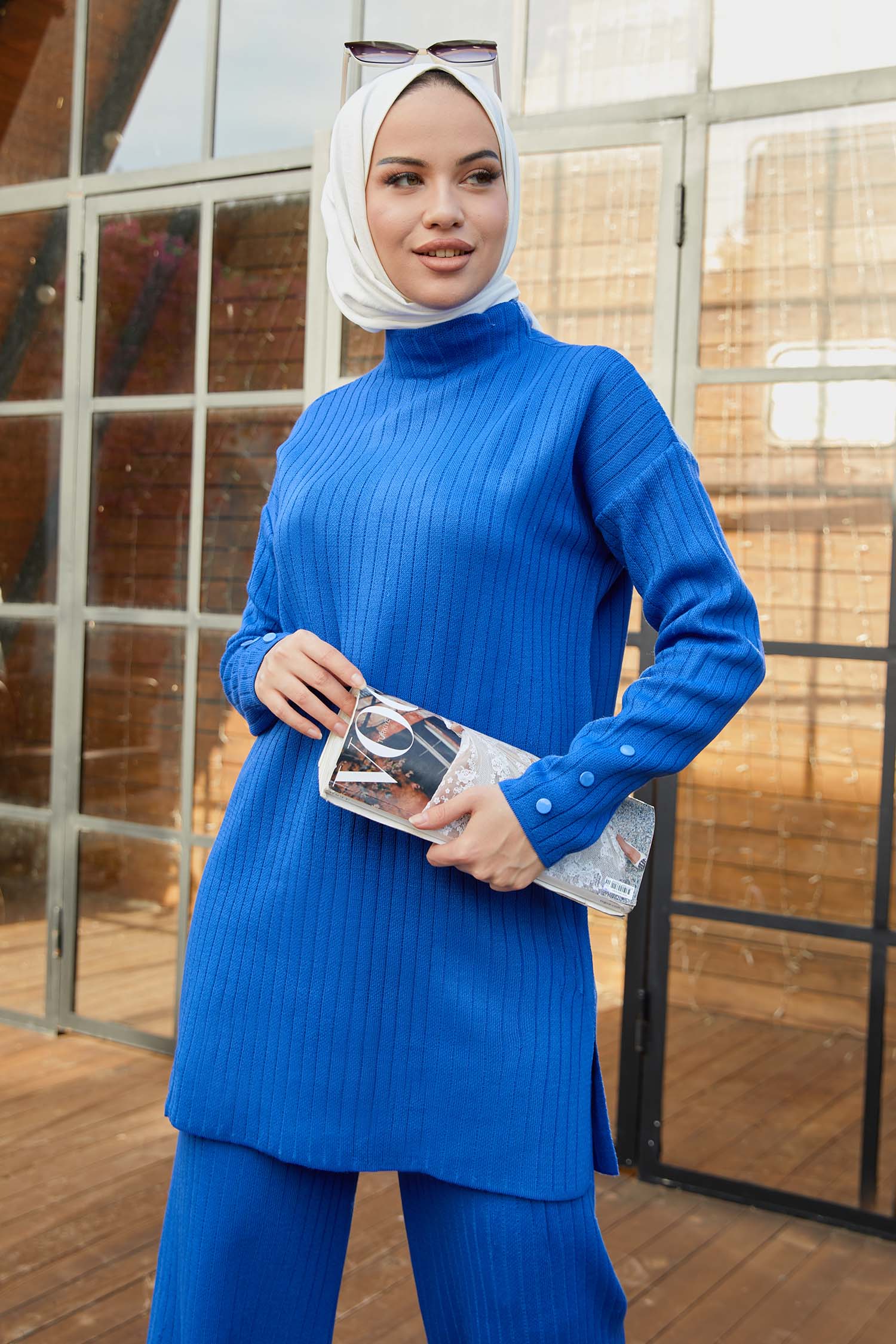 21231-SAKS Triko Tunik Pantolon - 2