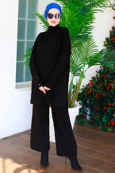 21231-SIYAH Tunik + Pantolon 