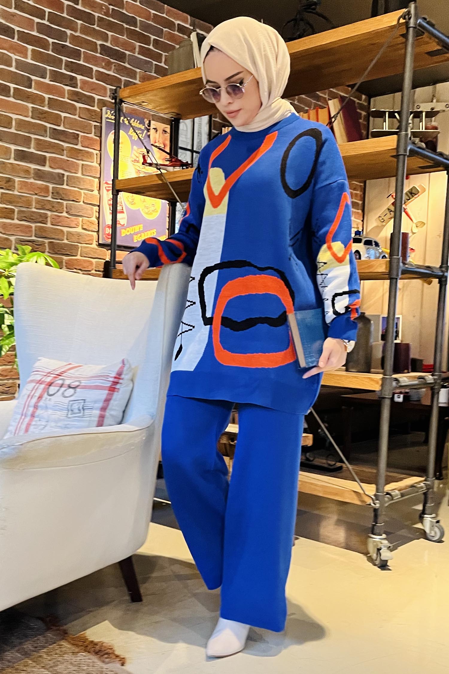 21800-SAKS Triko Tunik Pantolon - 3