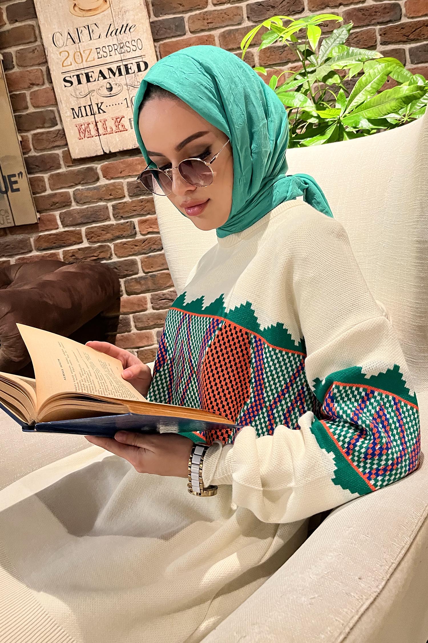 21801-EKRU Triko Tunik Pantolon - 5