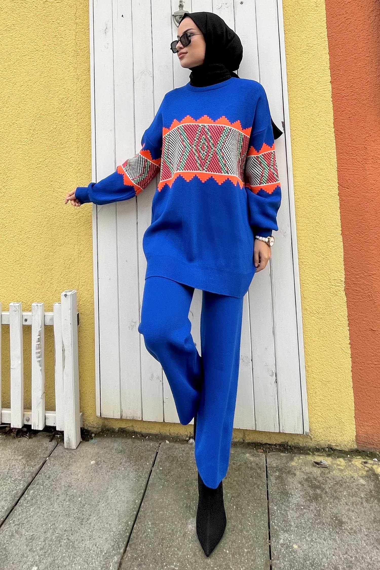 21801-SAKS Triko Tunik Pantolon - 1