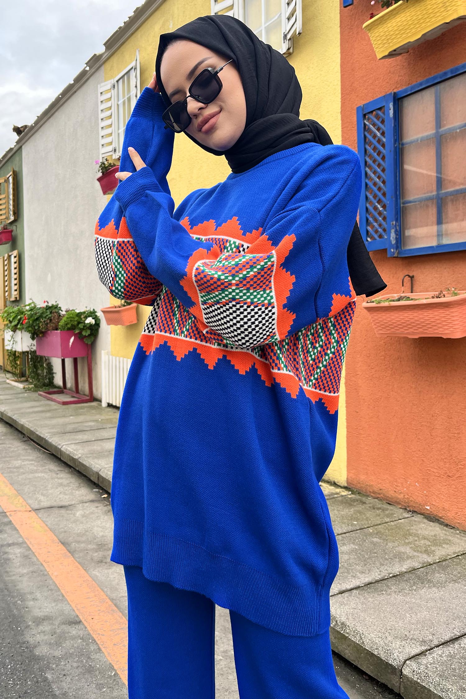 21801-SAKS Triko Tunik Pantolon - 5