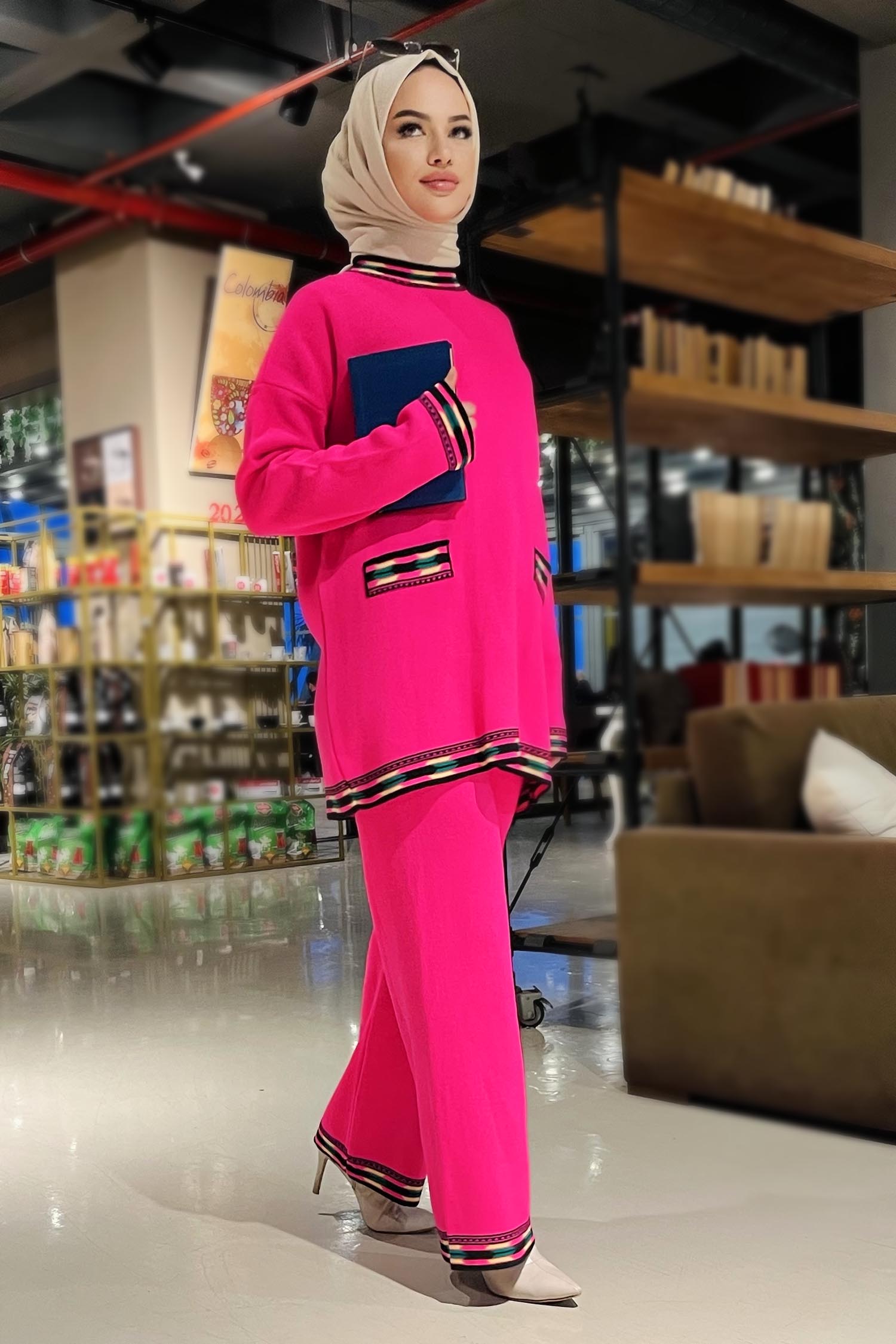 21802-FUSYA Triko Tunik Pantolon - 2