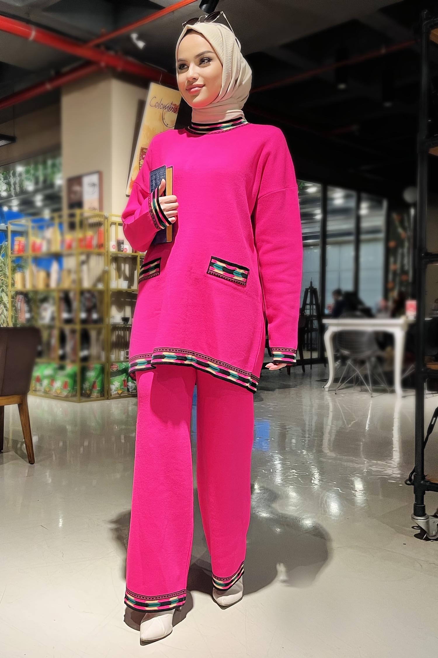 21802-FUSYA Triko Tunik Pantolon - 4