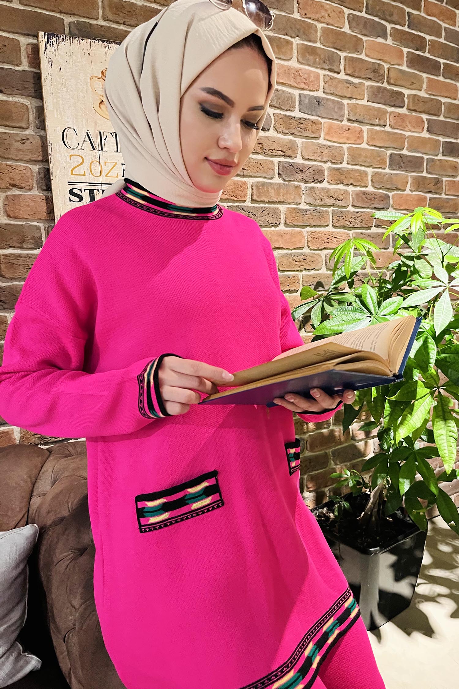 21802-FUSYA Triko Tunik Pantolon - 5