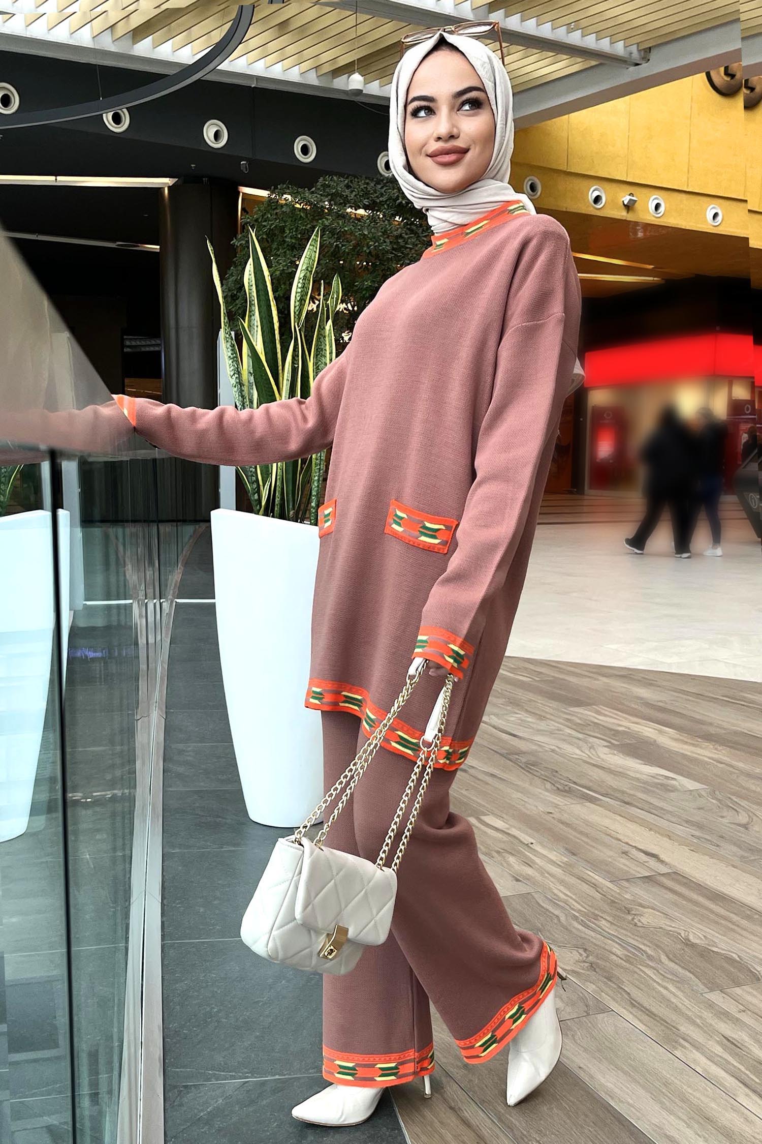 21802-GUL Triko Tunik Pantolon - 2