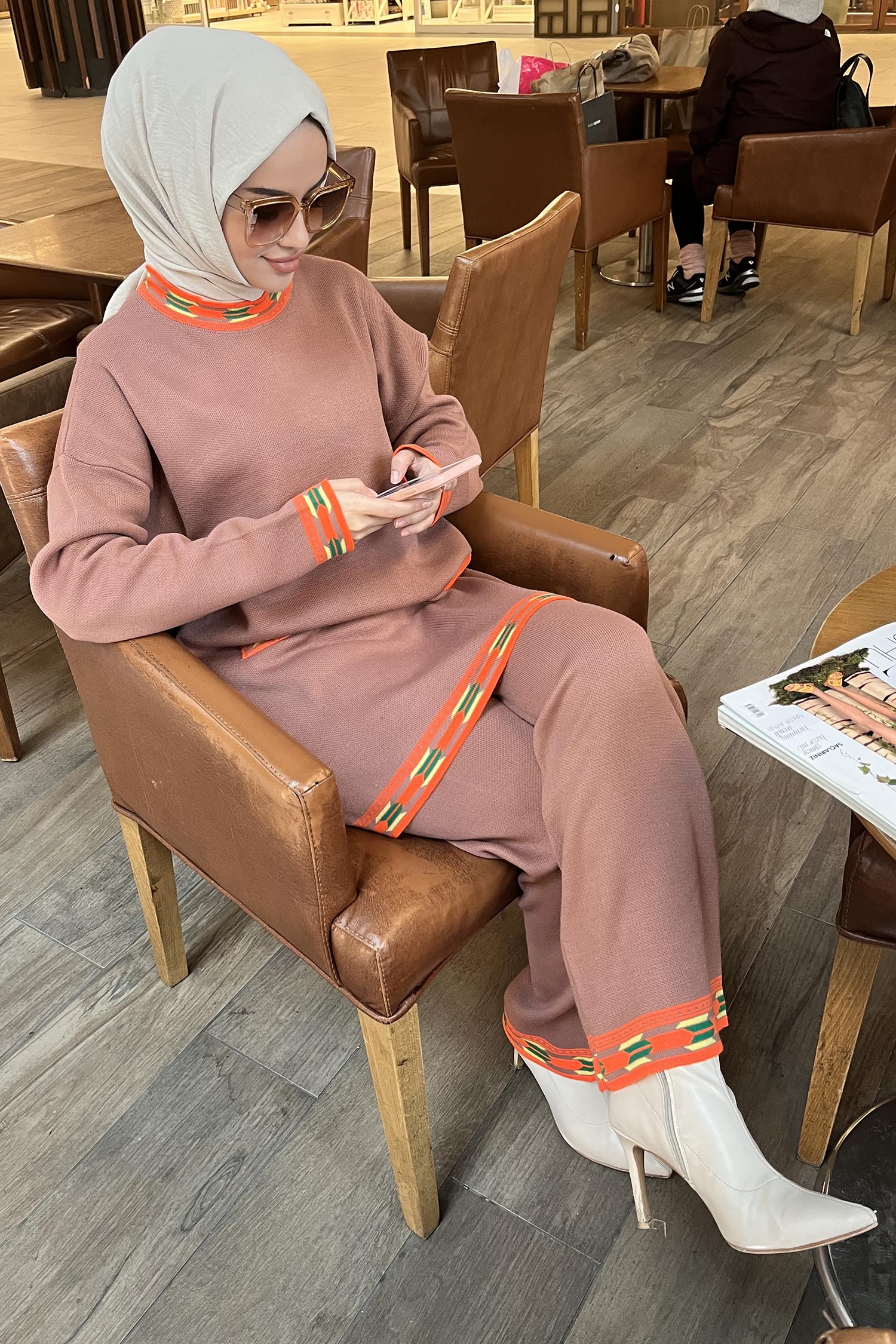 21802-GUL Triko Tunik Pantolon - 4