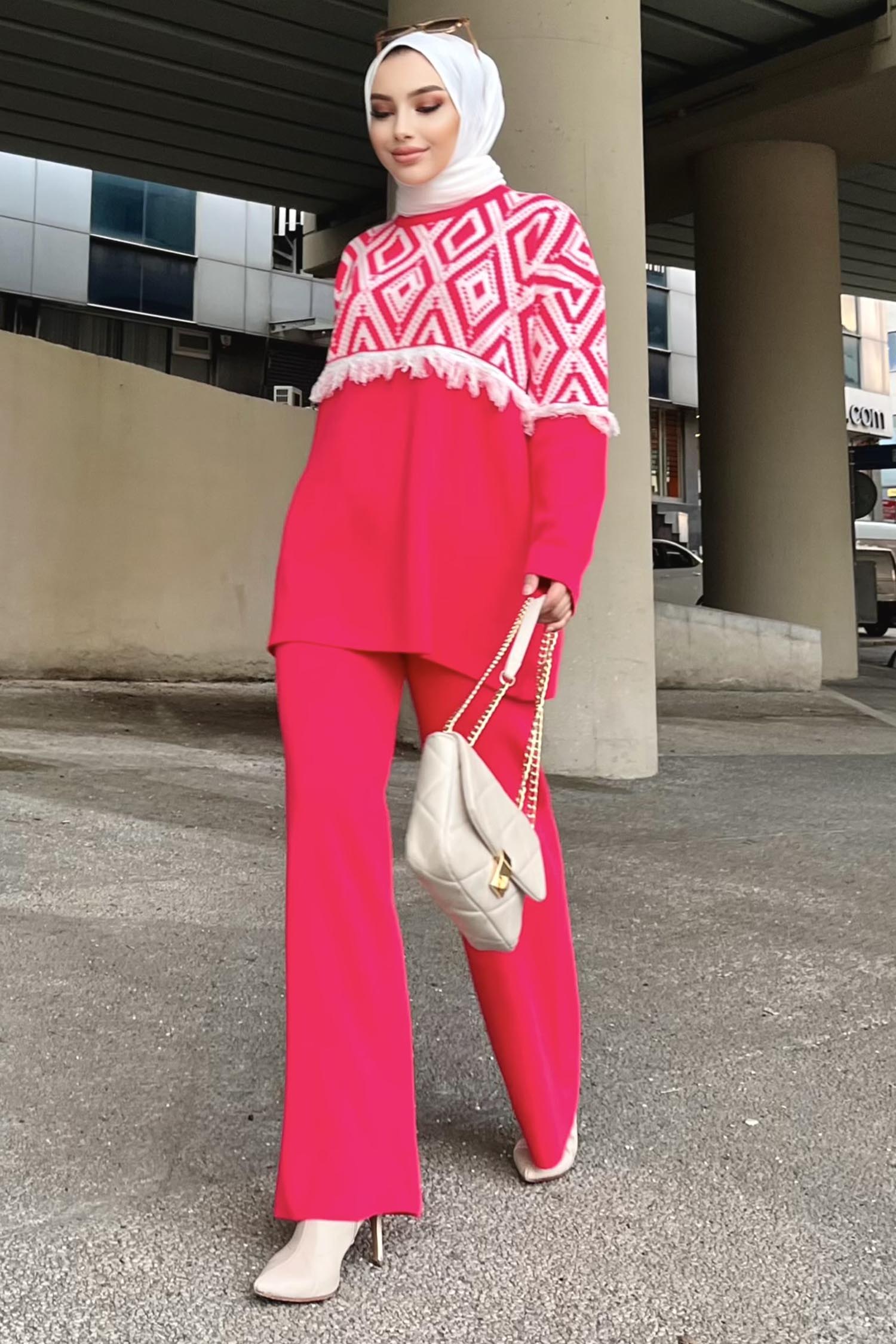 21808-FUSYA Triko Tunik Pantolon - 2