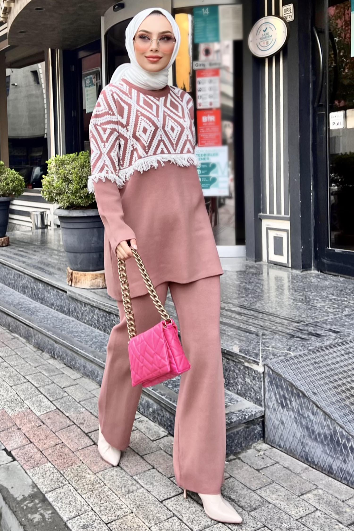 21808-GUL Triko Tunik Pantolon - 3