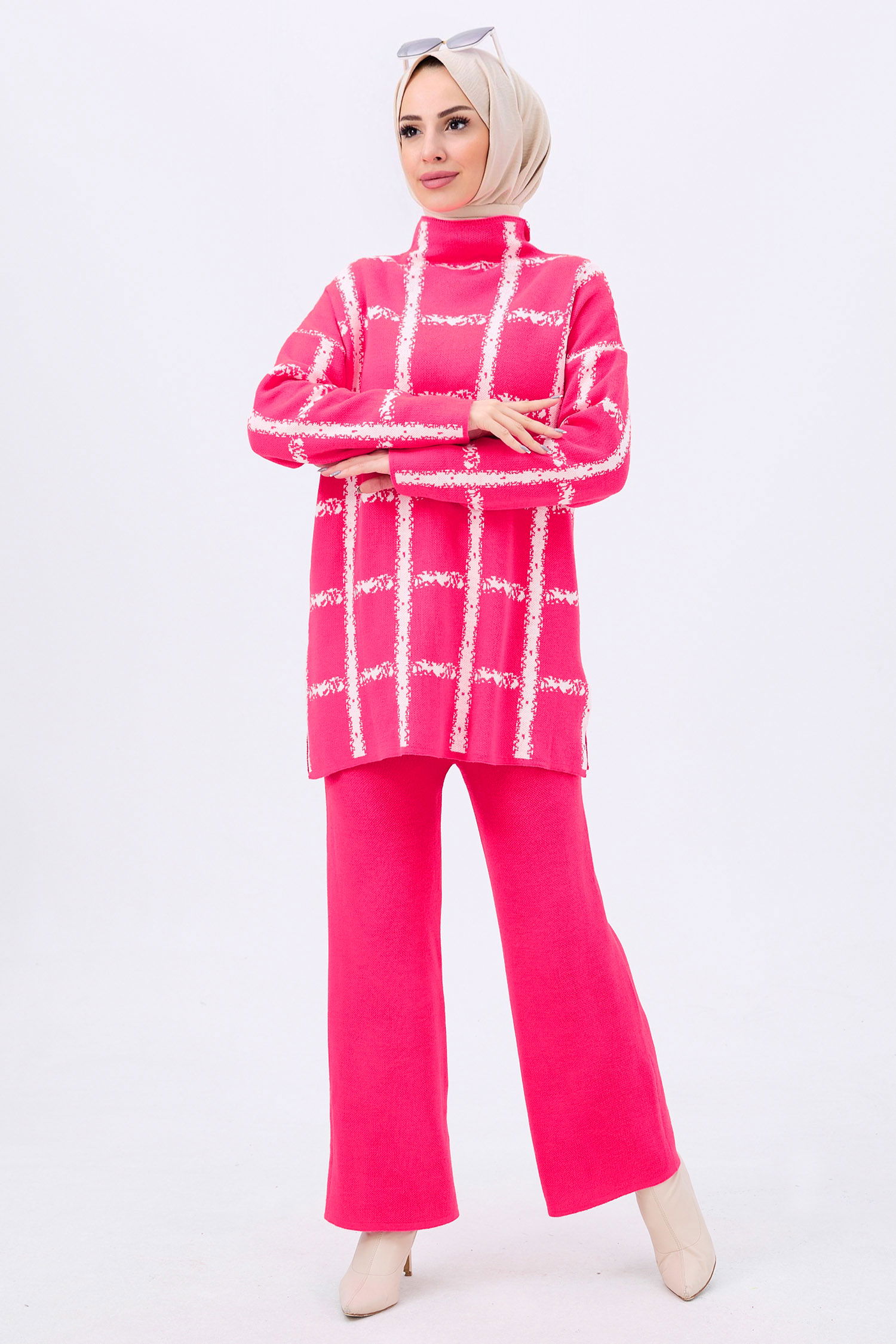 21831-FUSYA Triko Tunik Pantolon - 4