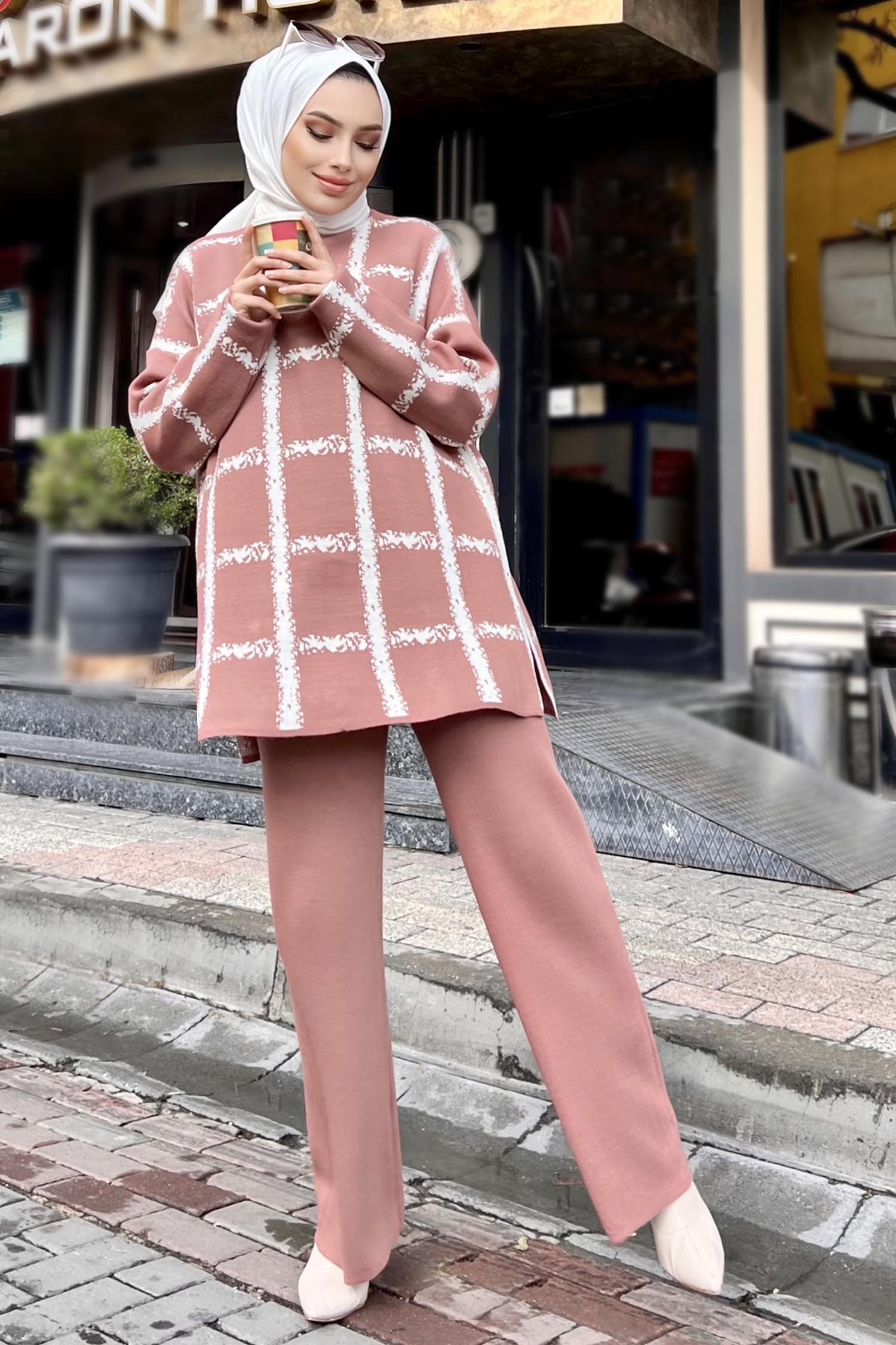 21831-GUL Triko Tunik Pantolon - 2