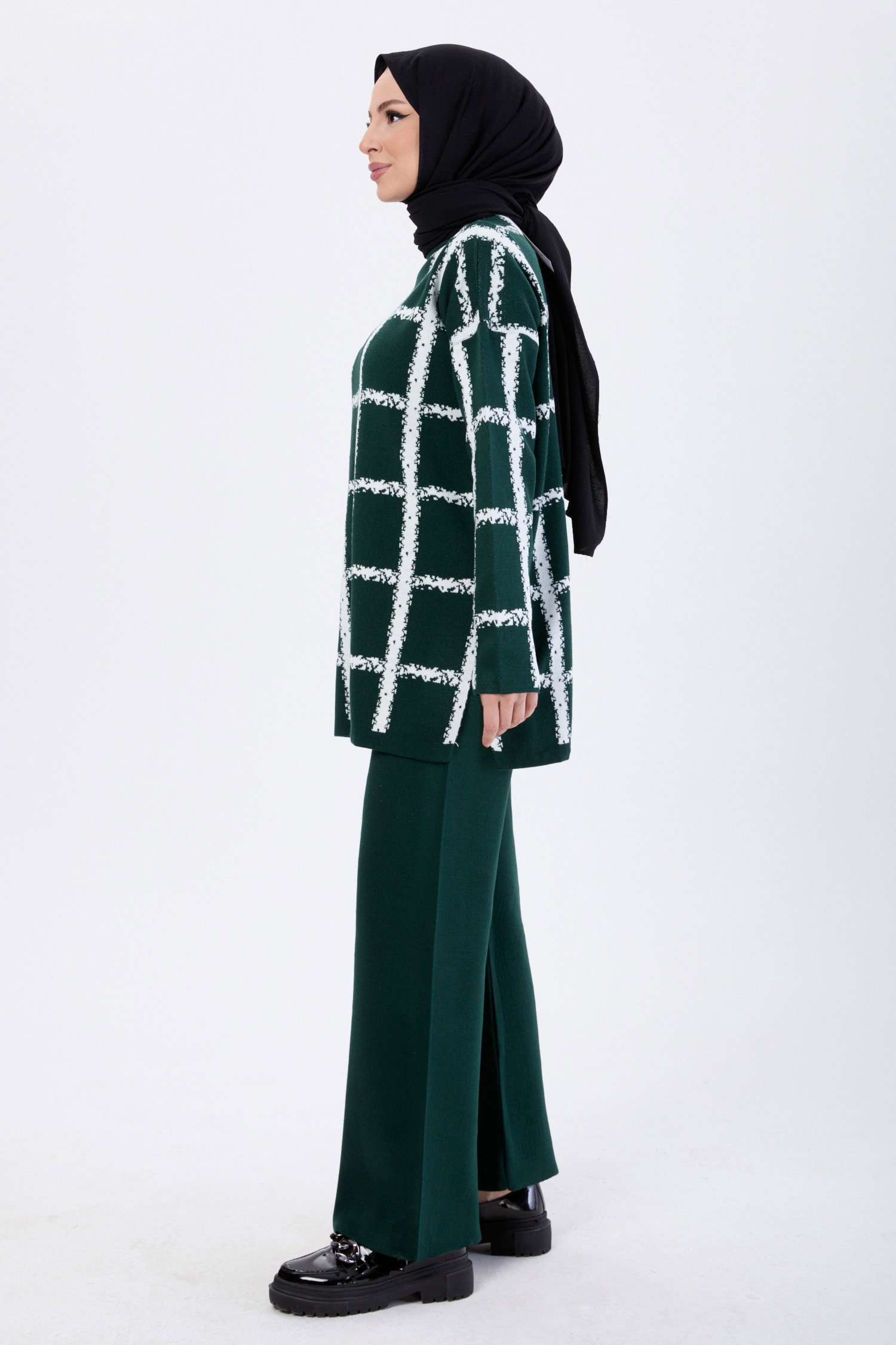 21831-ZUMRUT Triko Tunik Pantolon - 3