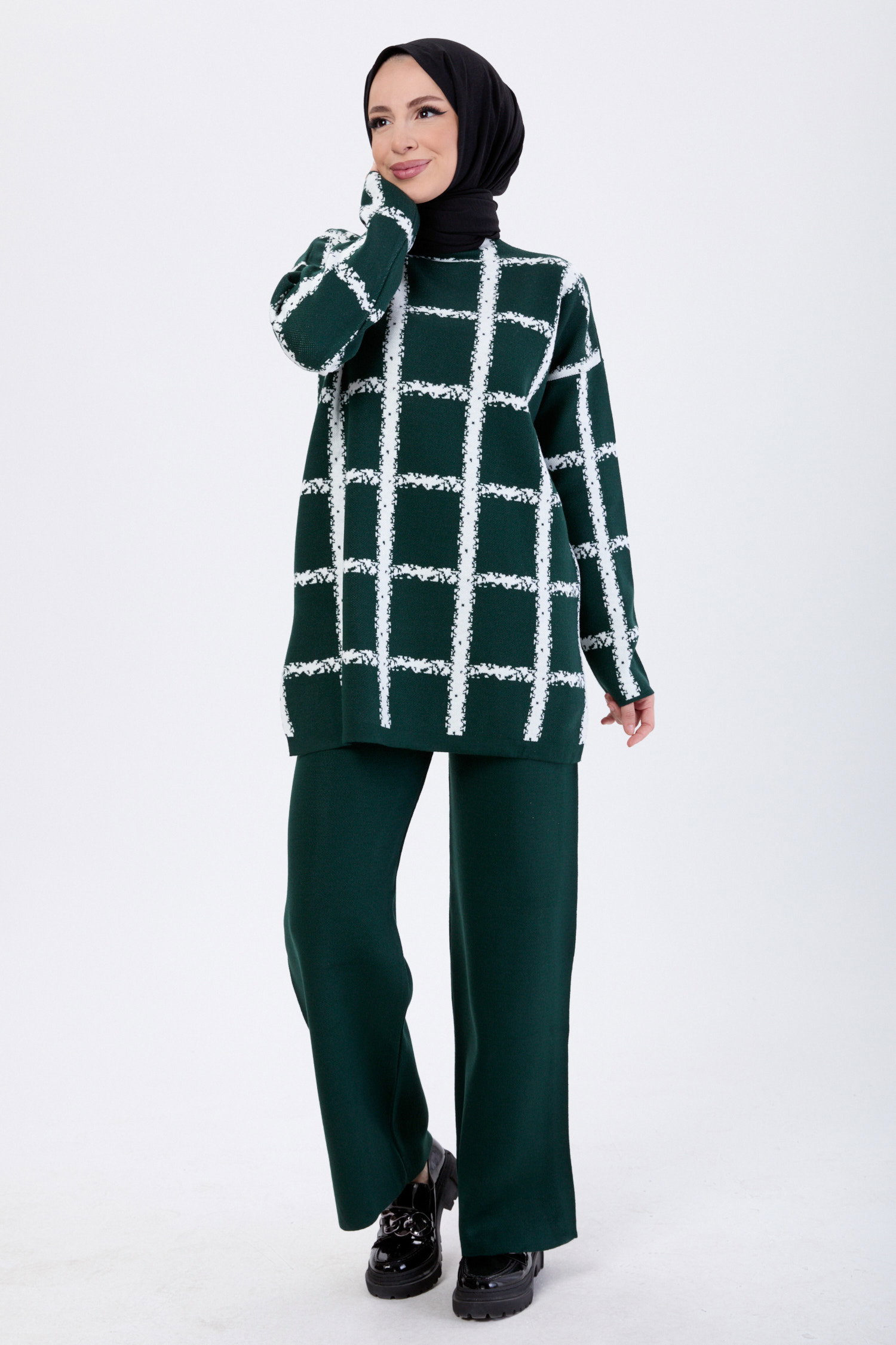21831-ZUMRUT Triko Tunik Pantolon - 4