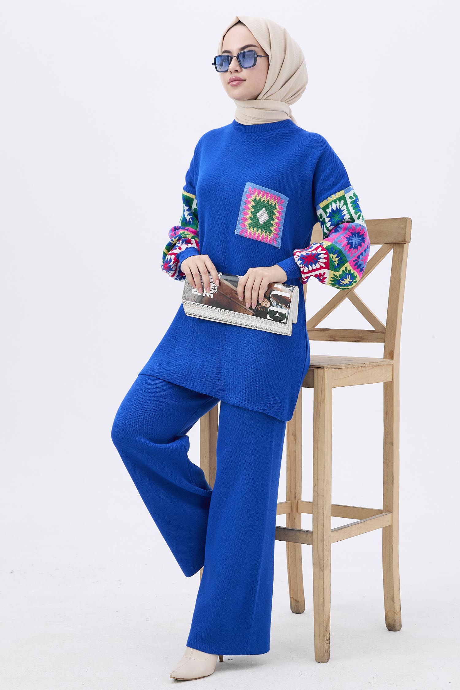 21833-SAKS Triko Tunik Pantolon - 1