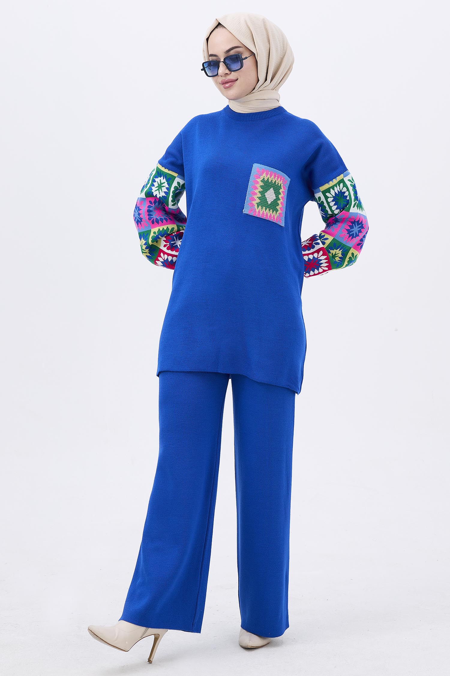 21833-SAKS Triko Tunik Pantolon - 2