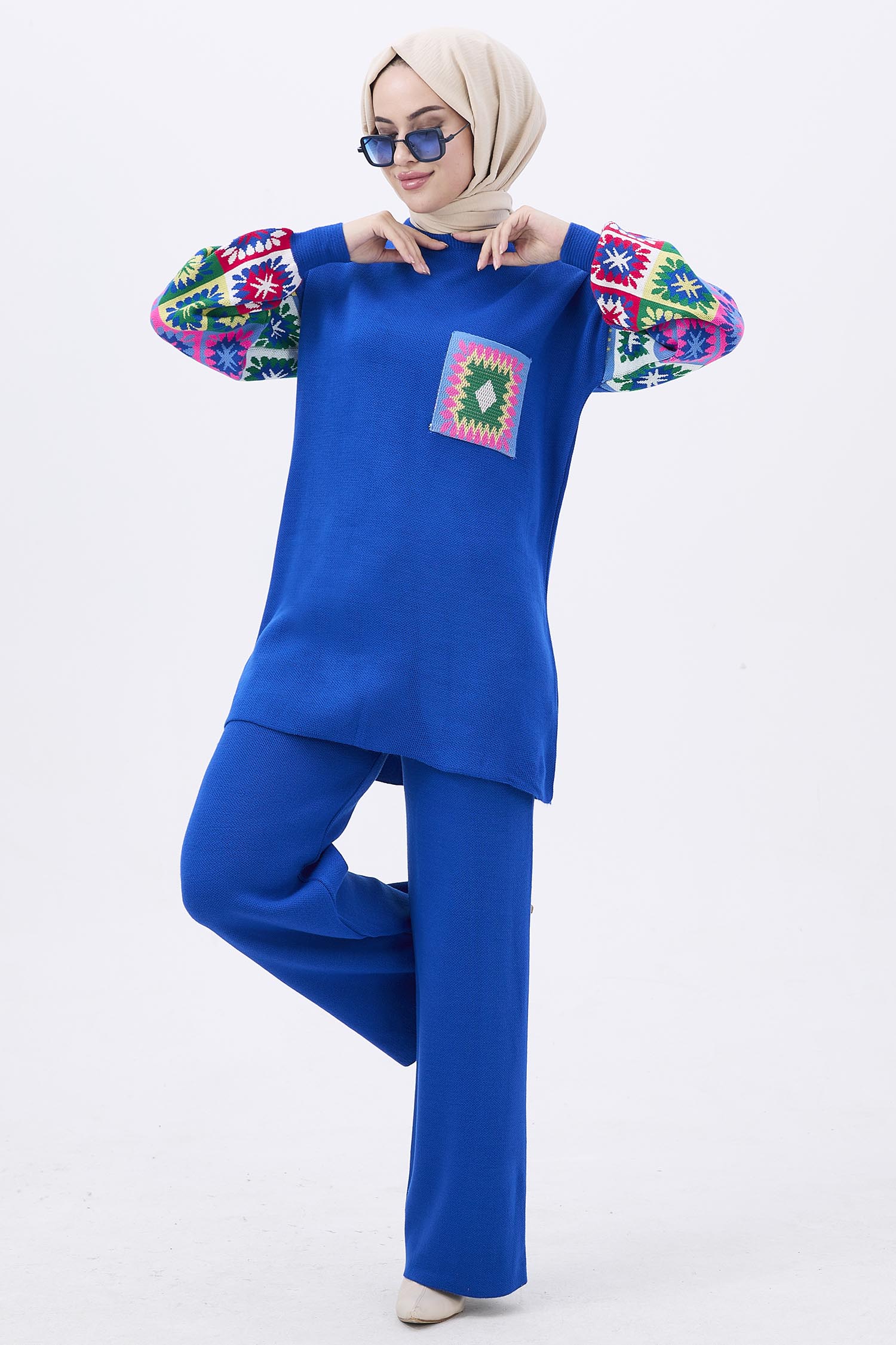 21833-SAKS Triko Tunik Pantolon - 4