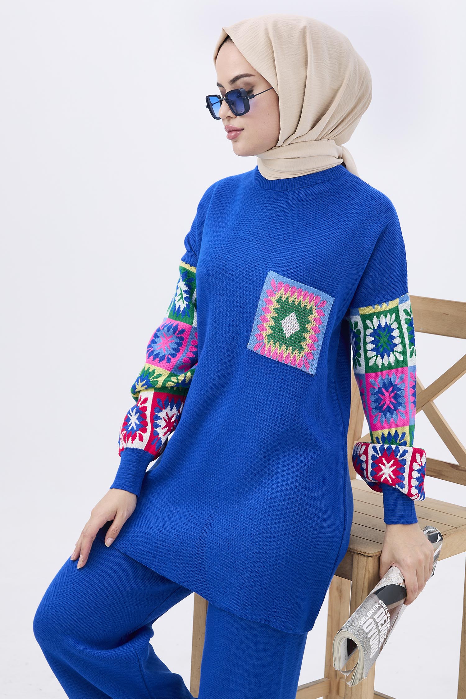 21833-SAKS Triko Tunik Pantolon - 5