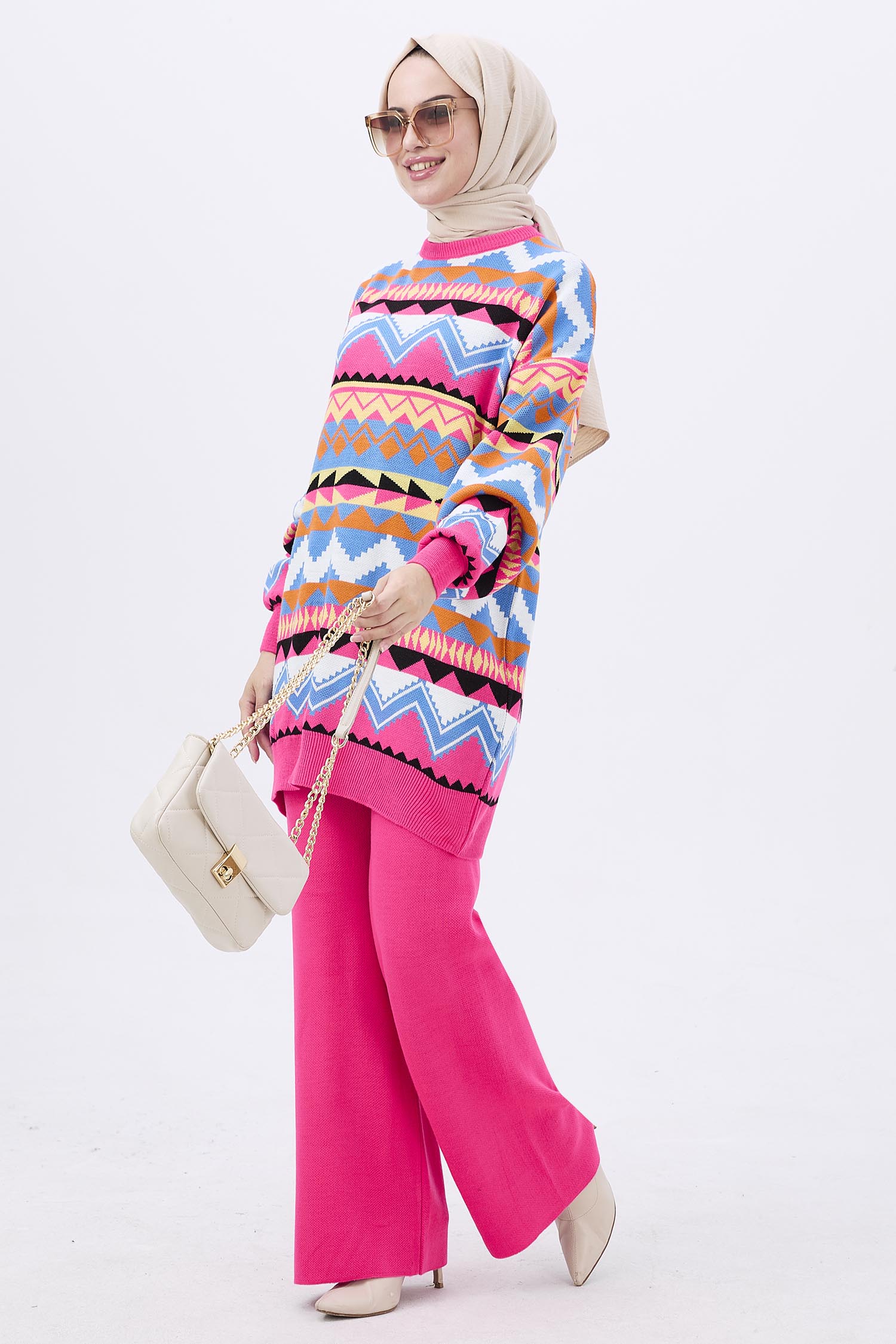 21834-FUSYA Triko Tunik Pantolon - 3