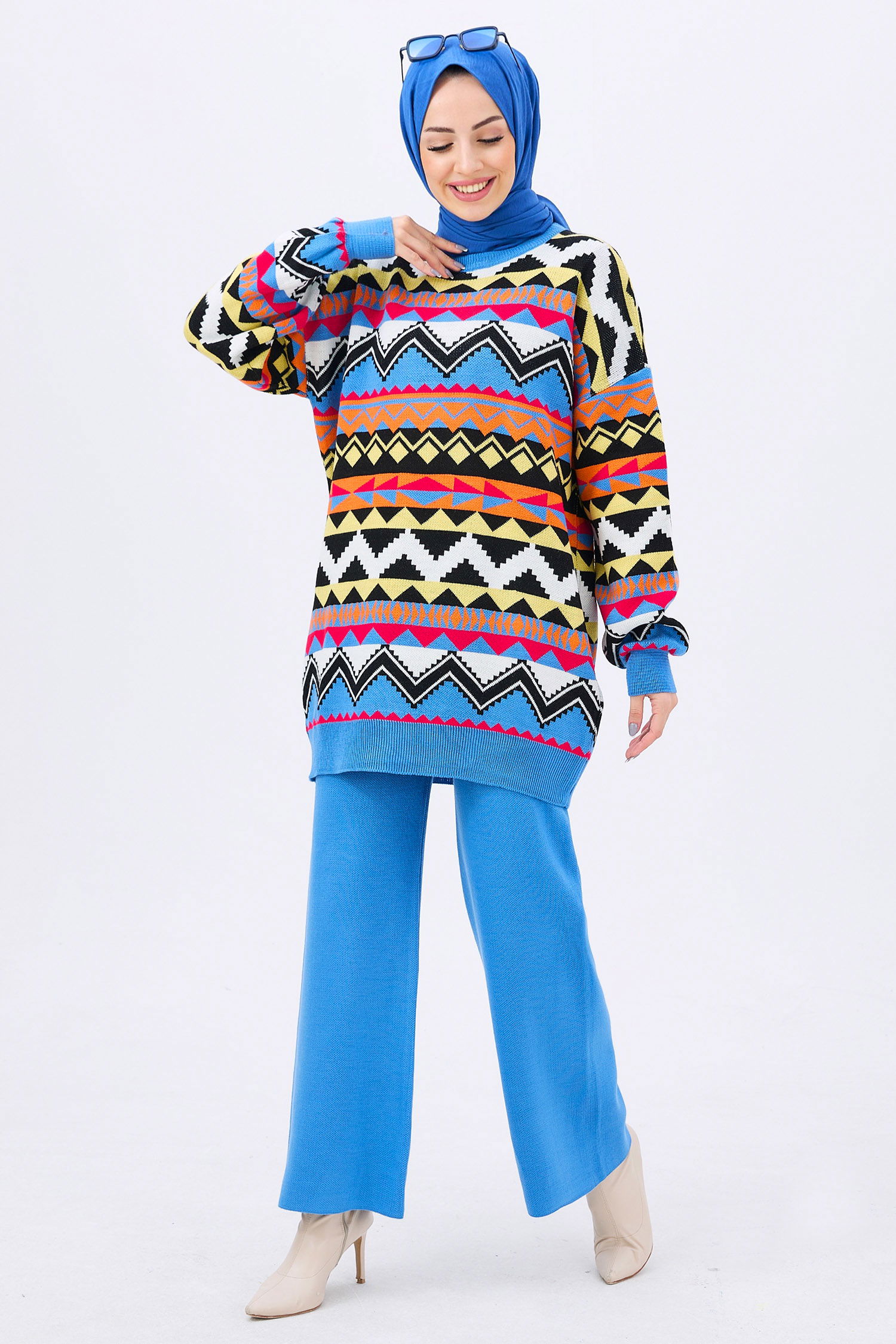 Triko Tunik Pantolon Indigo - 21834 - 4