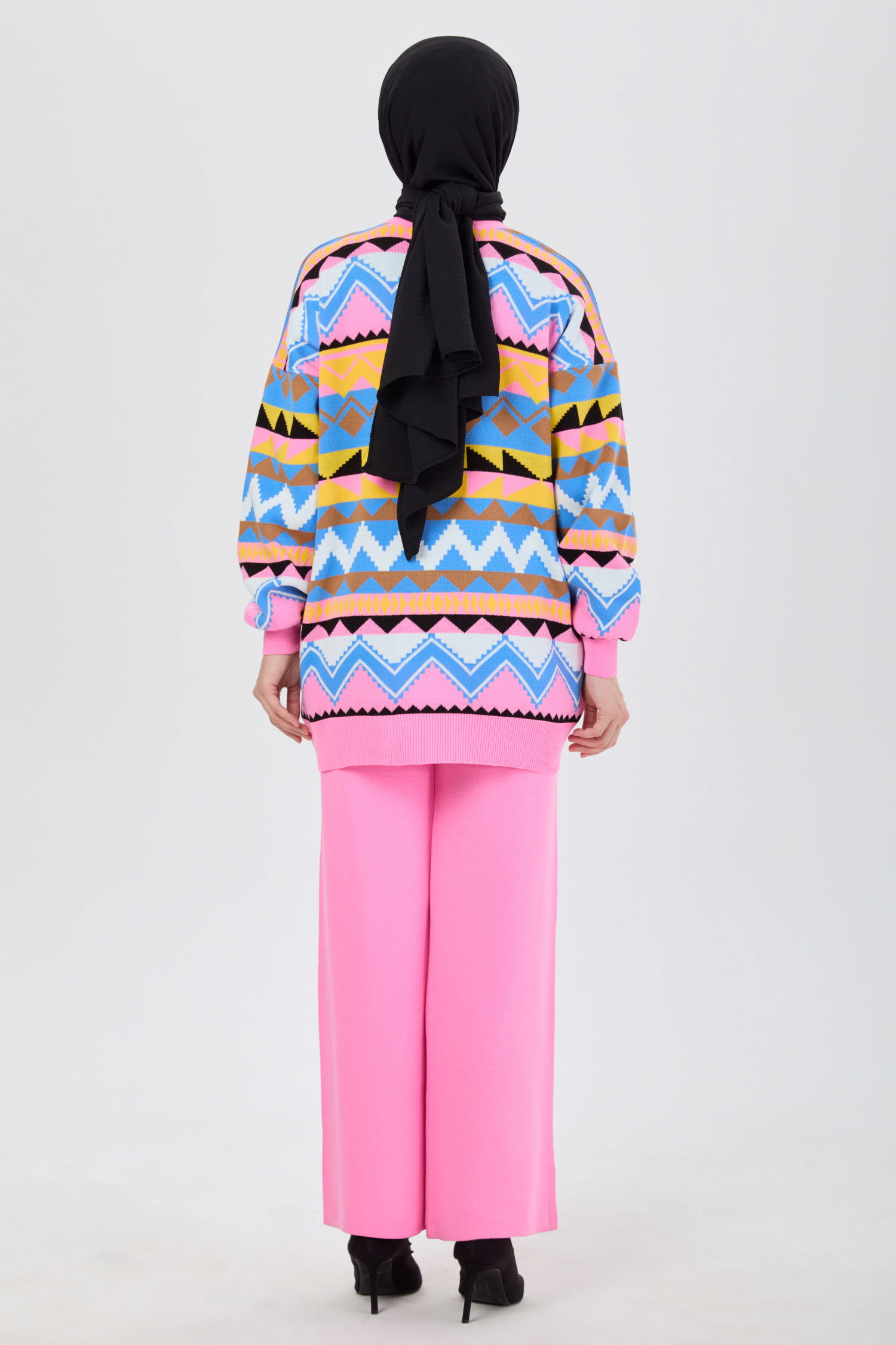 Triko Tunik Pantolon Pembe - 21834 - 7