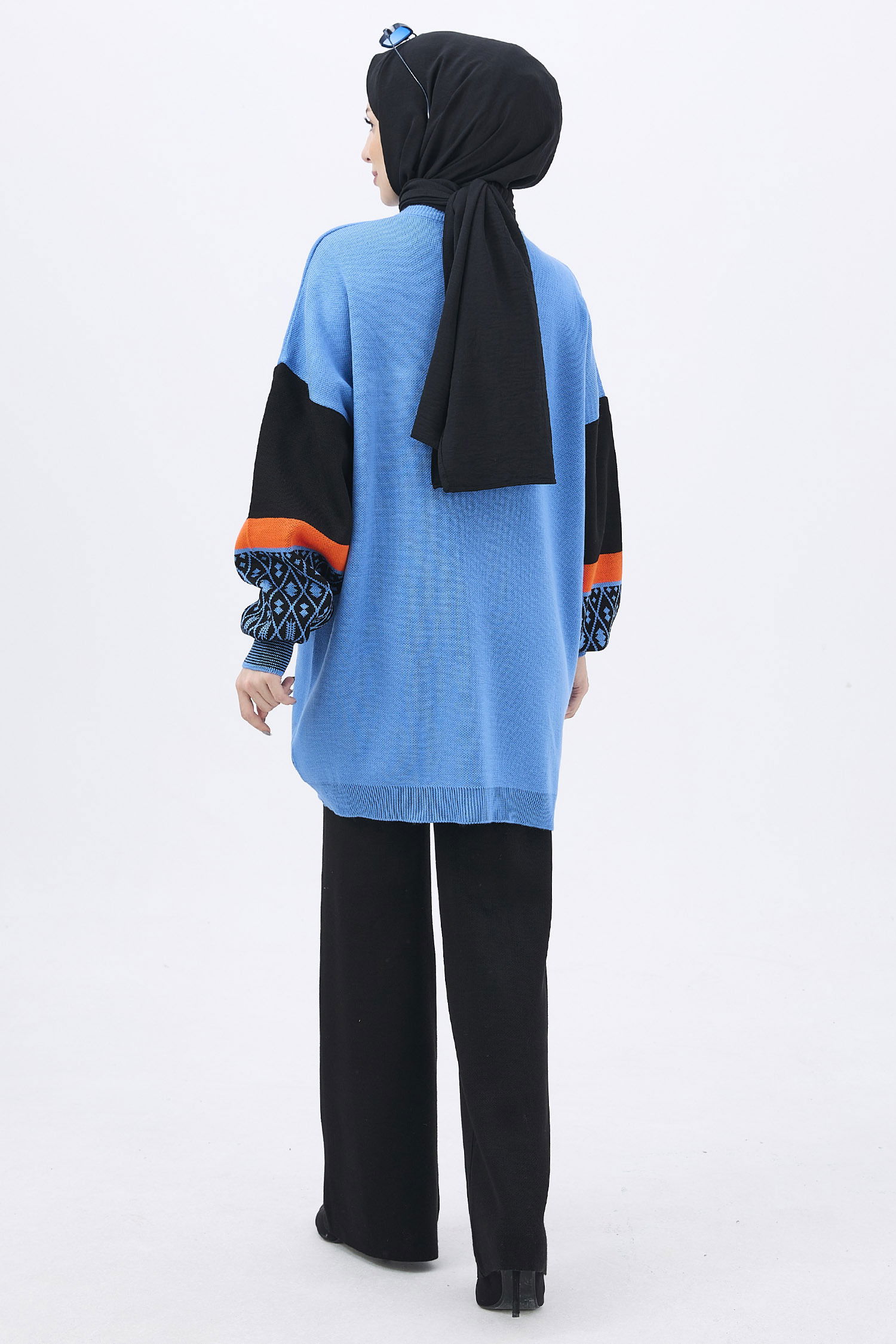 21840-INDIGO Triko Tunik Pantolon - 10