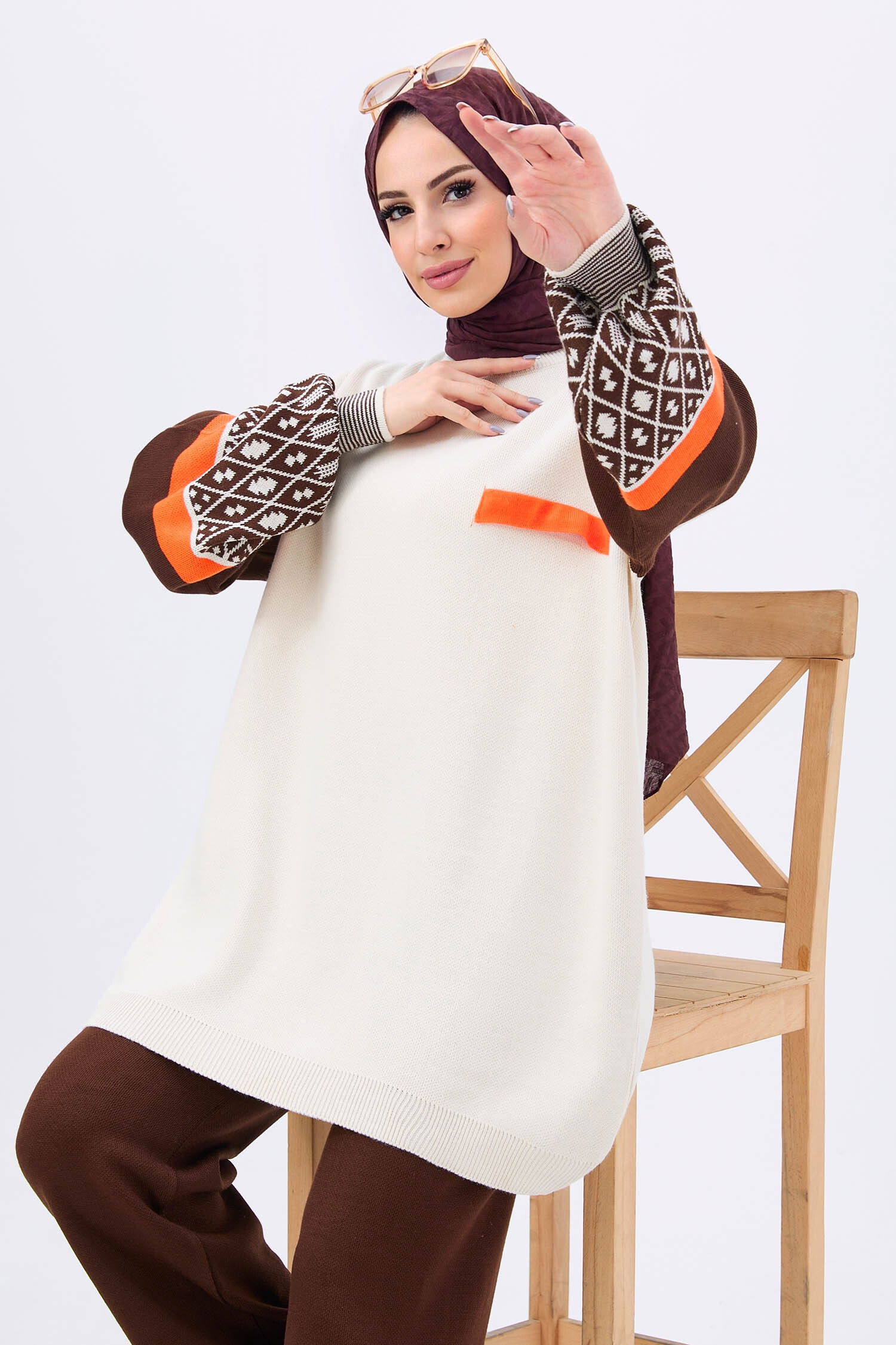 21840-TAS Triko Tunik Pantolon - 1