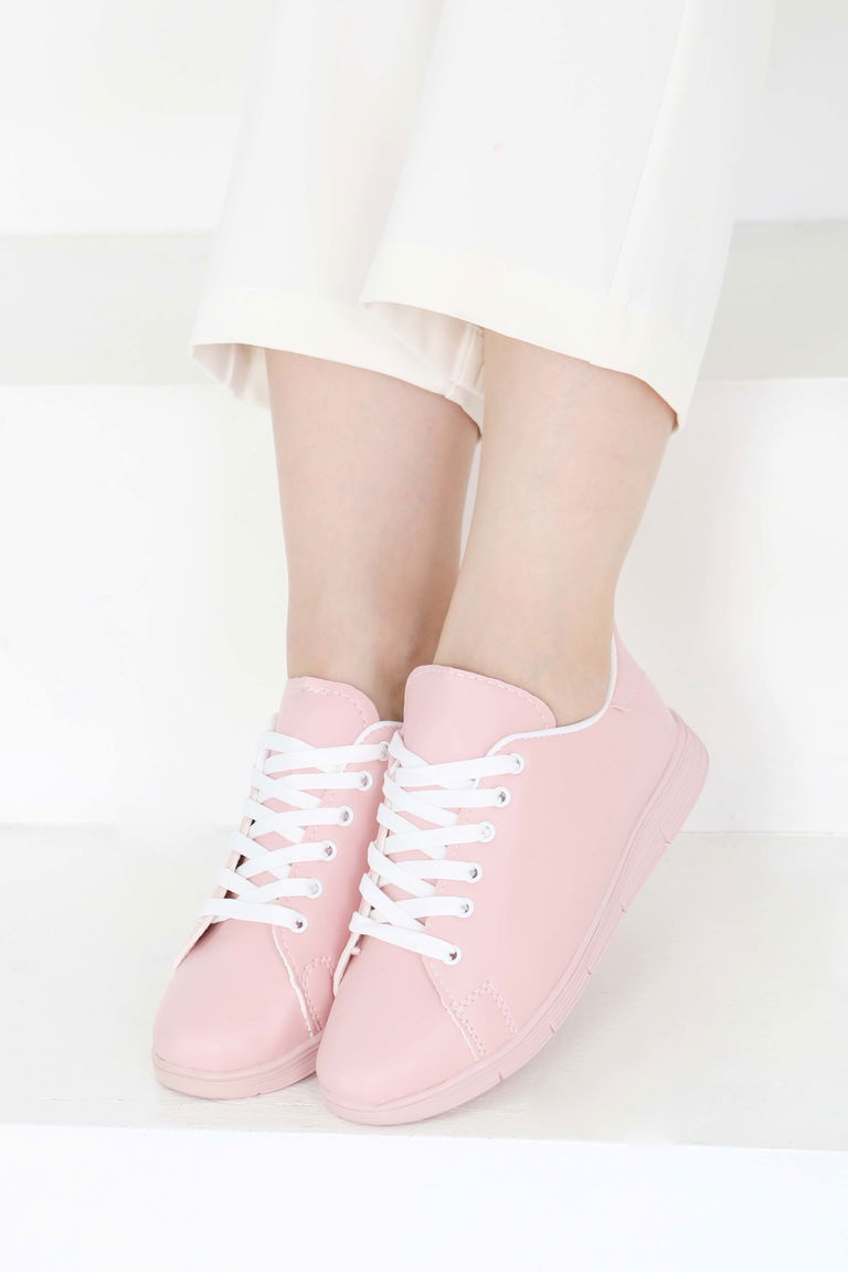 Kadın Pudra-pudra Spor Ayakkabı - 22076 - TOFİSA