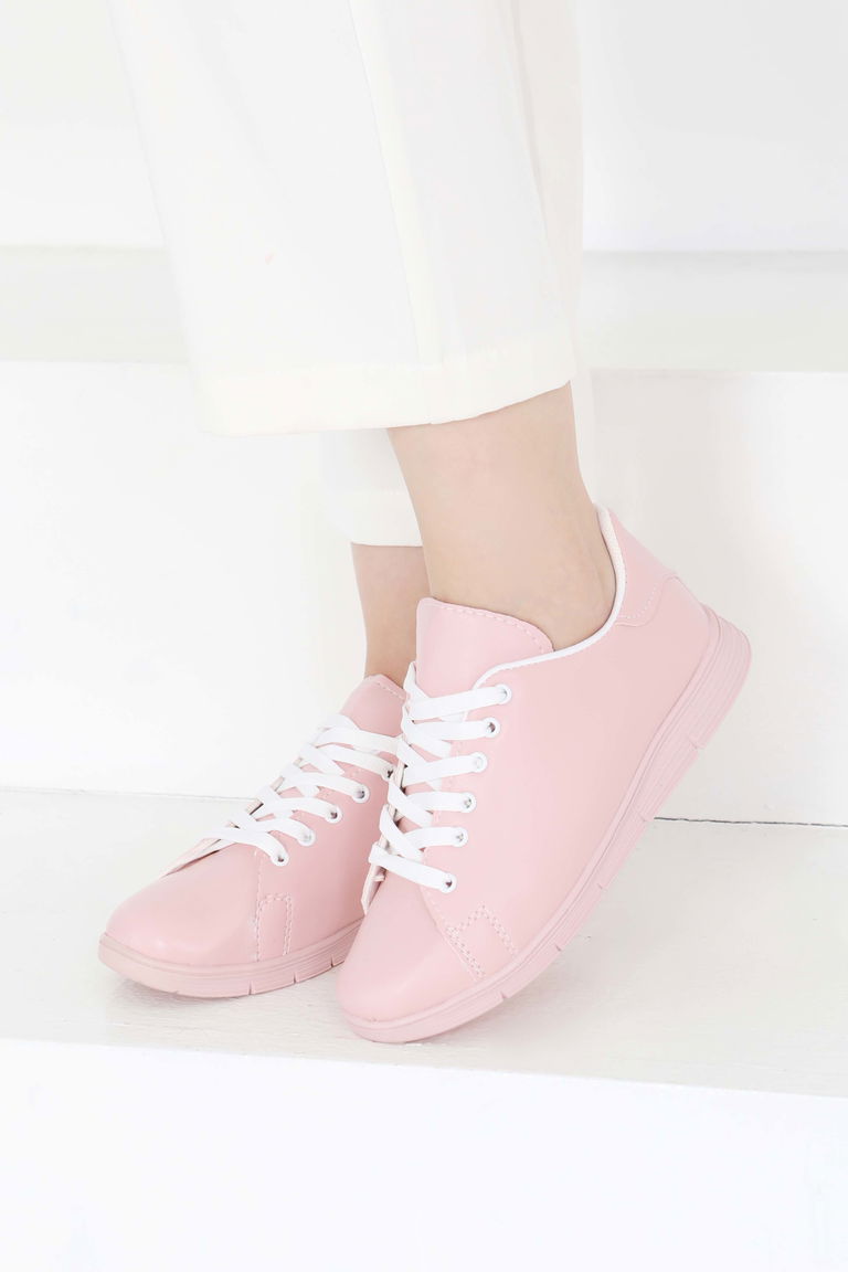 Kadın Pudra-pudra Spor Ayakkabı - 22076 - TOFİSA