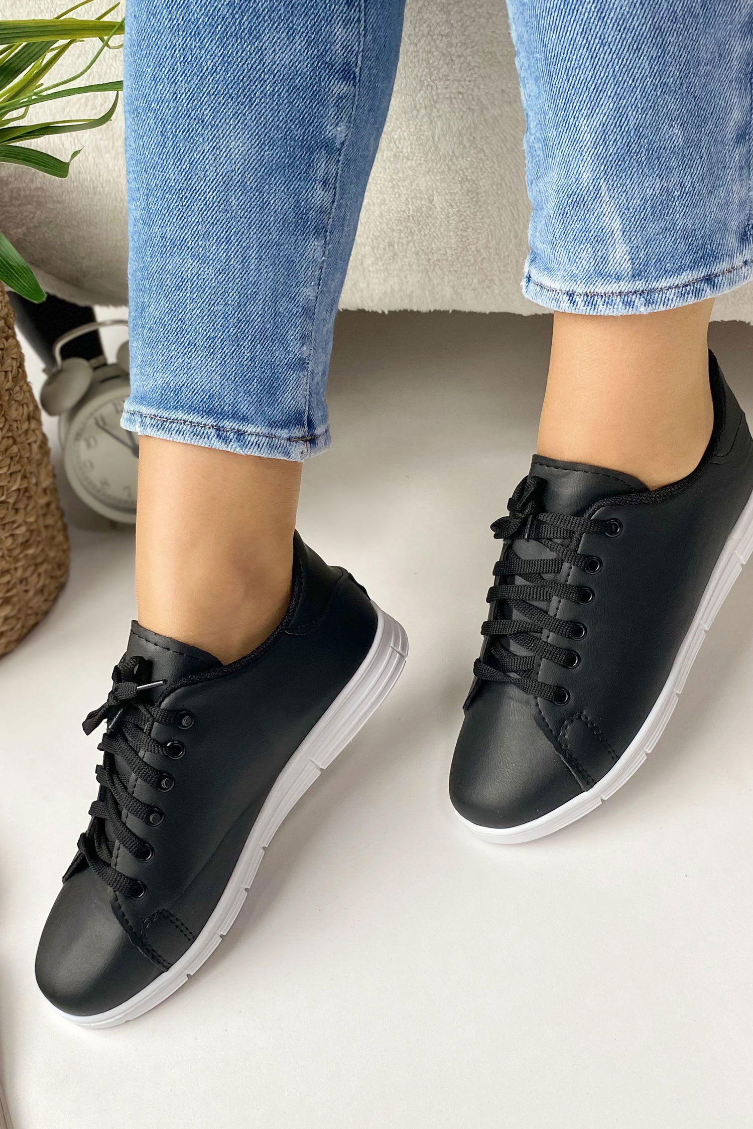 22076-SIYAH Spor Ayakkabı - 6