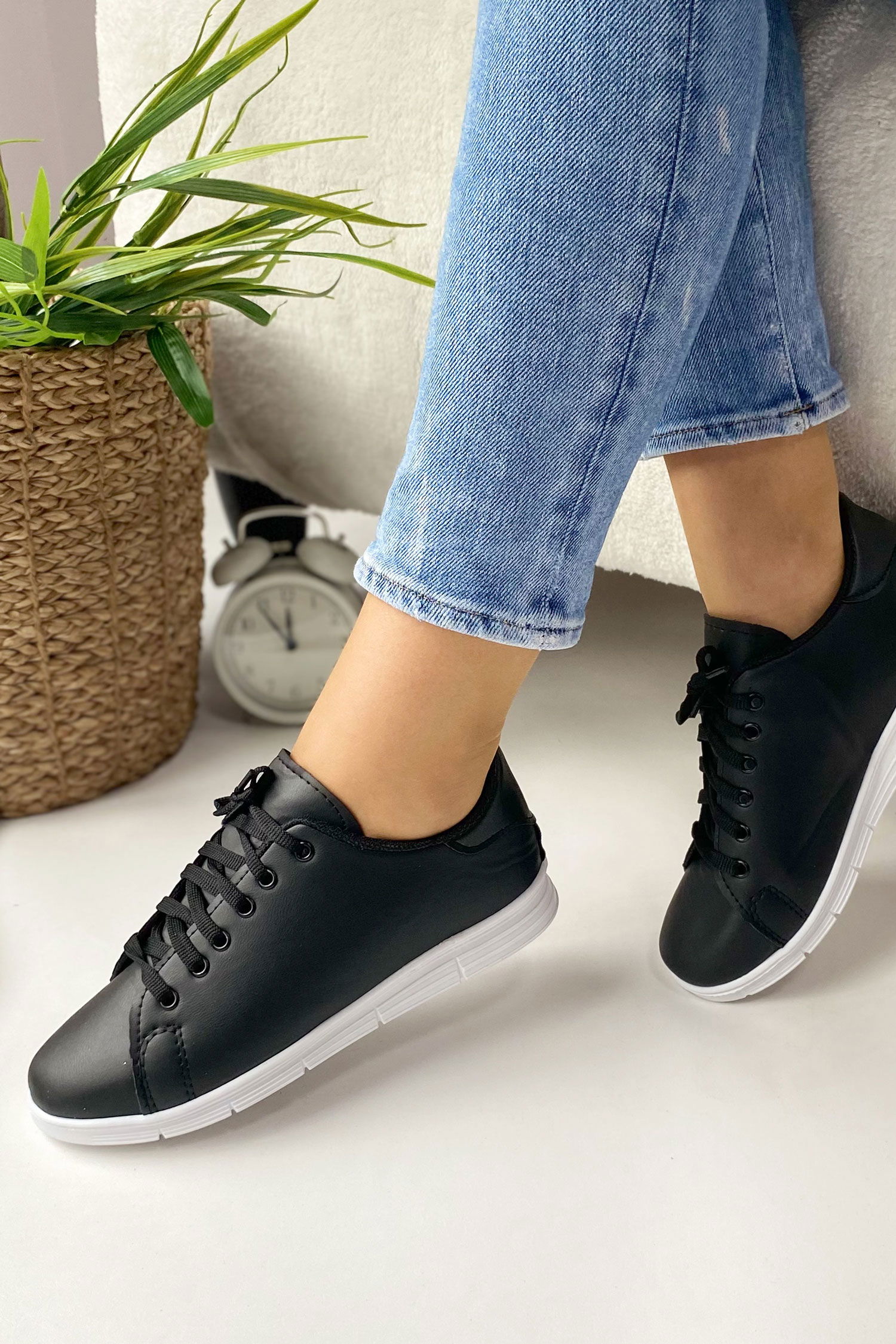 22076-SIYAH Spor Ayakkabı - 2