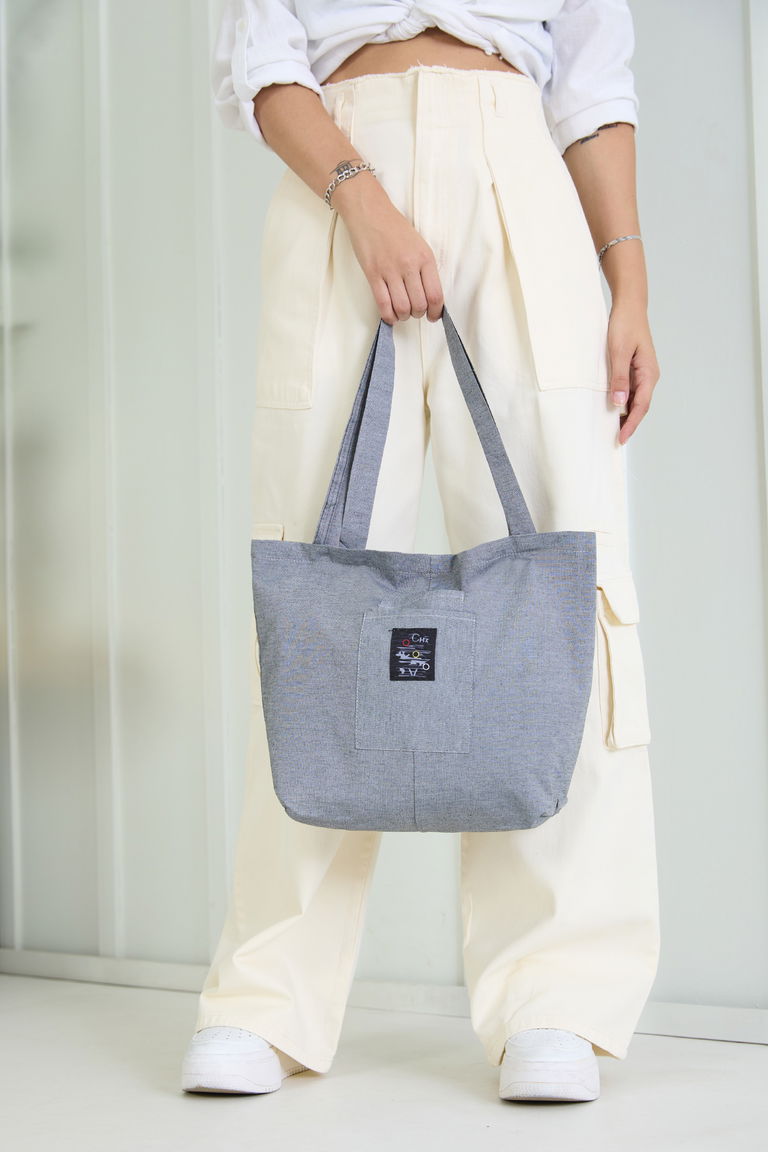 Kadın Gri Çanta - 22191 - TOFİSA