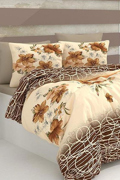 Kahve Cift Kişilik Nevresim Seti - 22592 