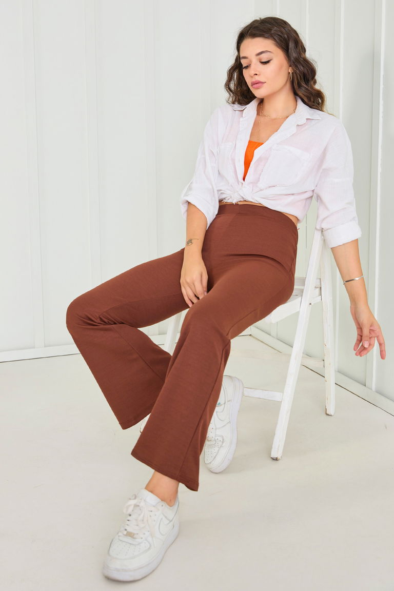 Pantolon Kahve - 23023 - TOFİSA