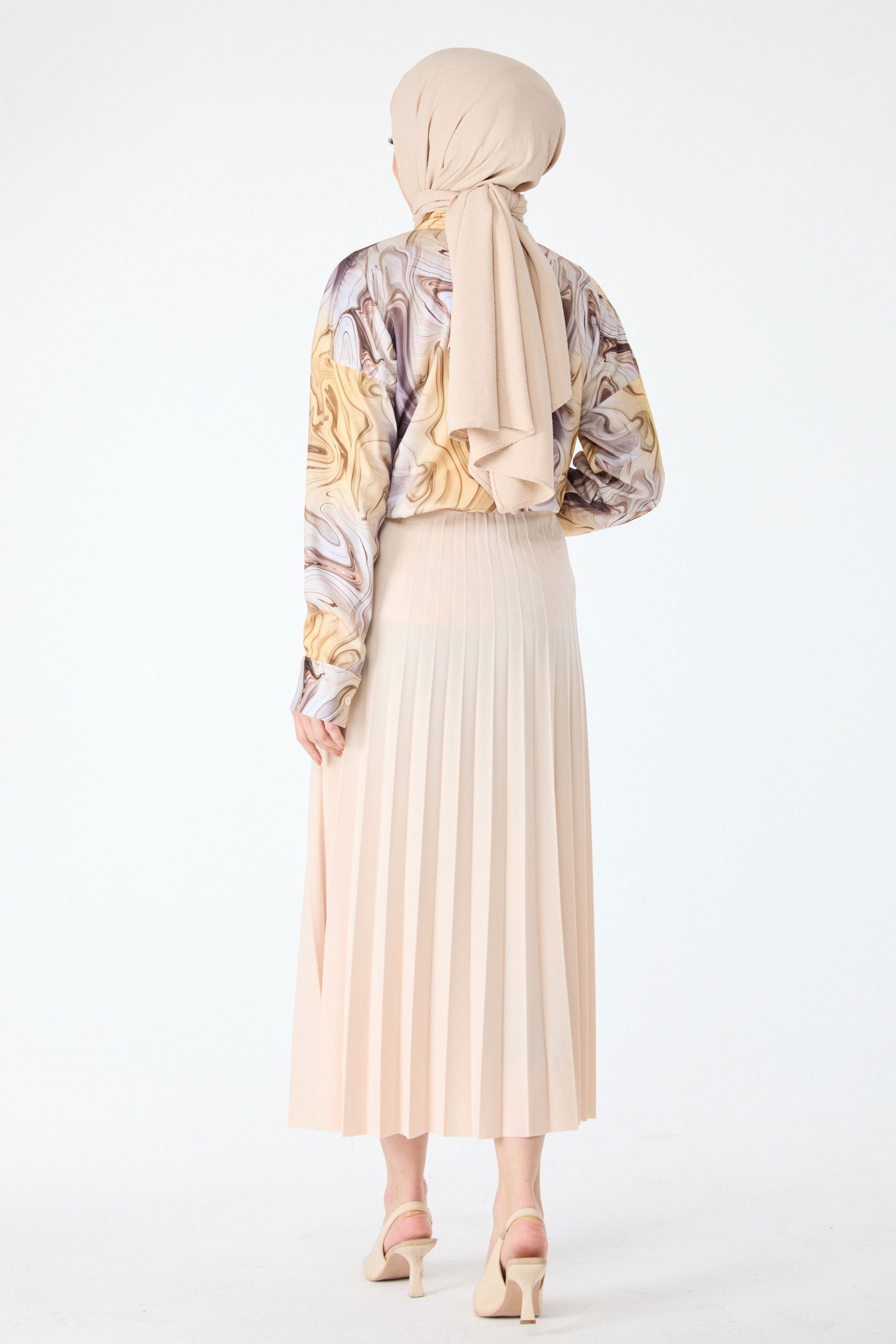 Kemerli Etek Pudra - 23026 - 5