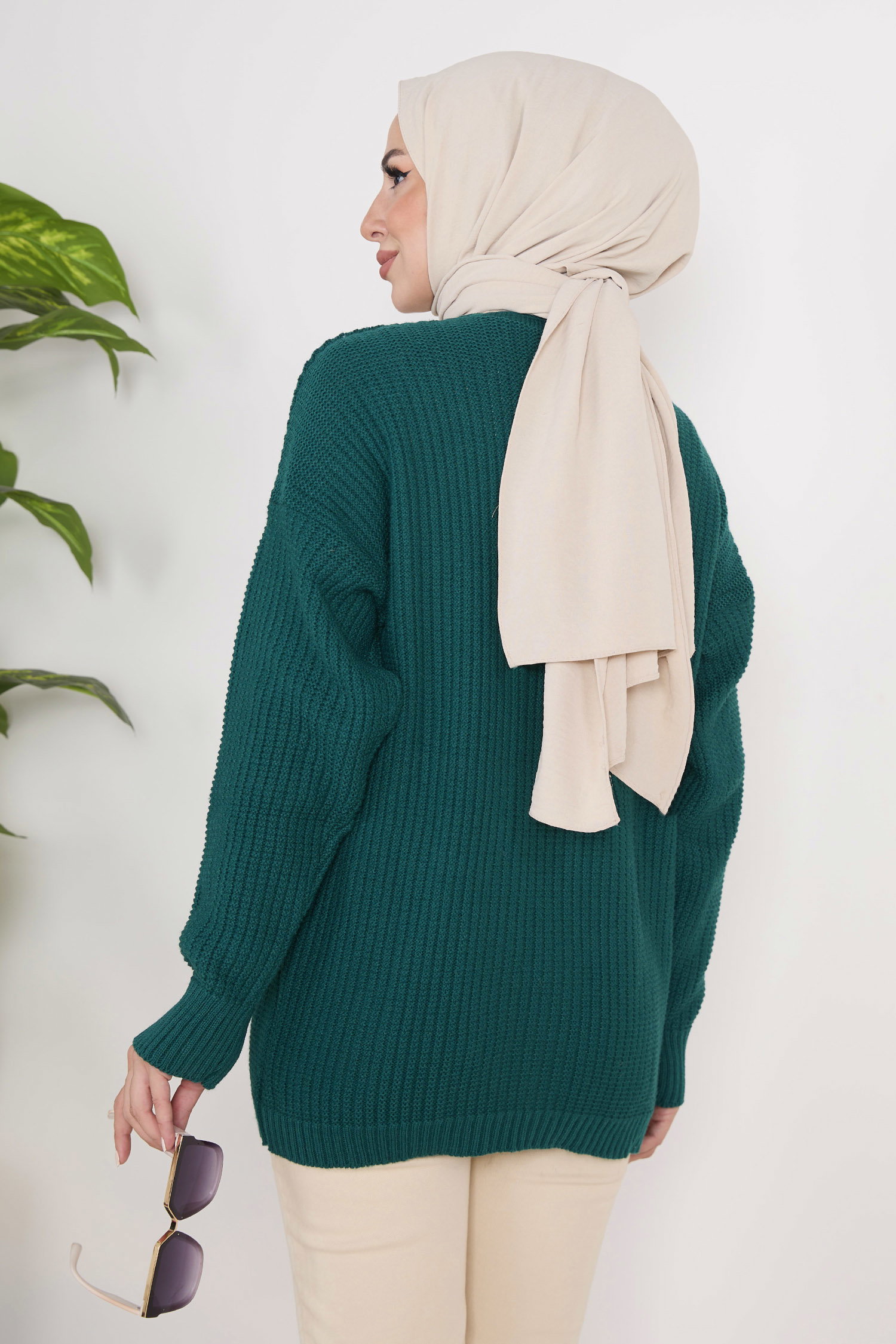 Triko Hırka Zumrut - 23088 - 6