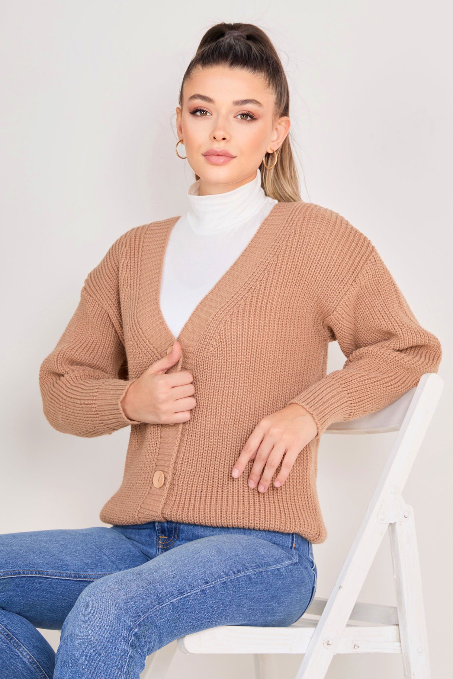 23090-VIZON Triko Hırka - 1