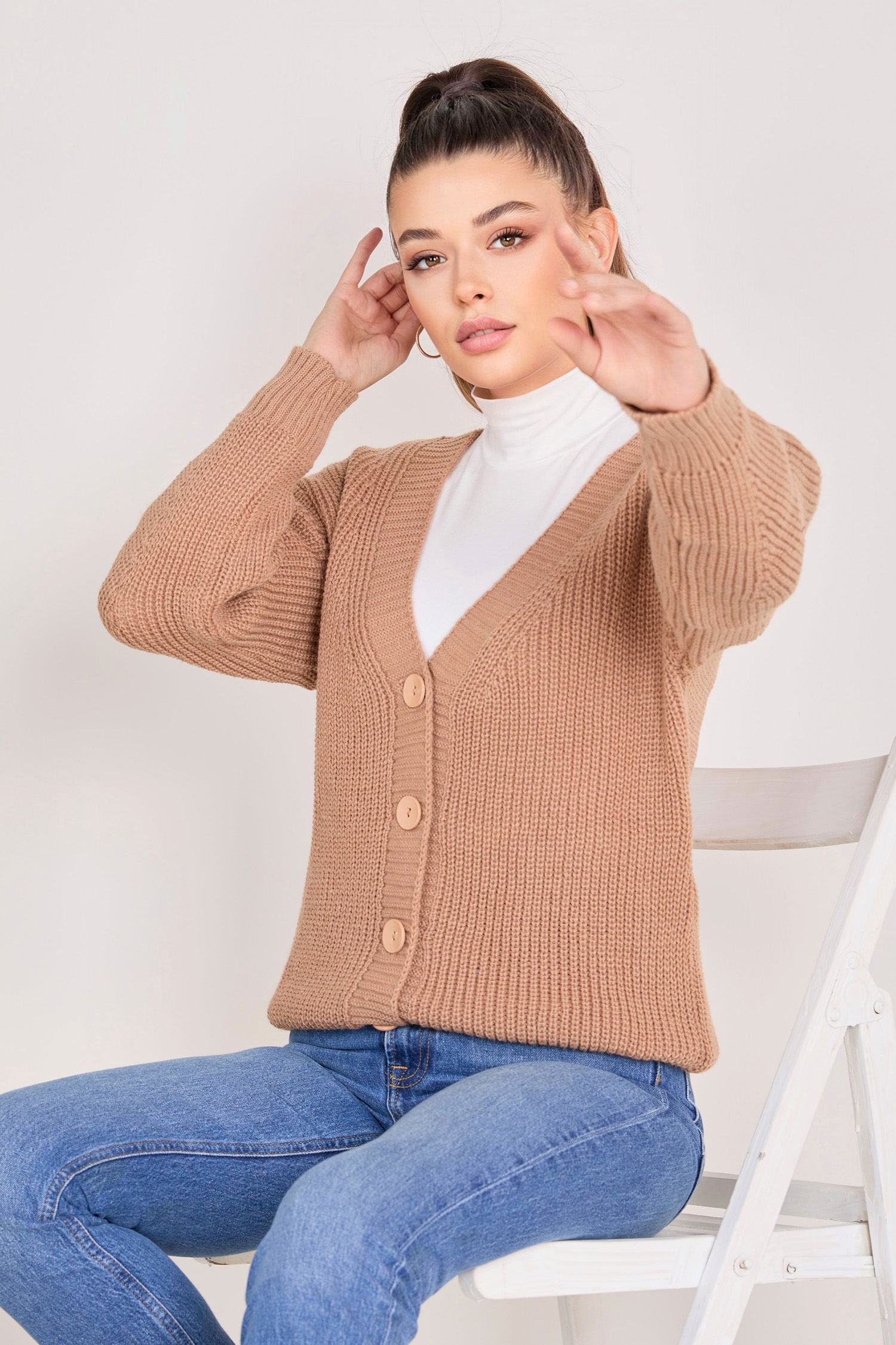 23090-VIZON Triko Hırka - 2