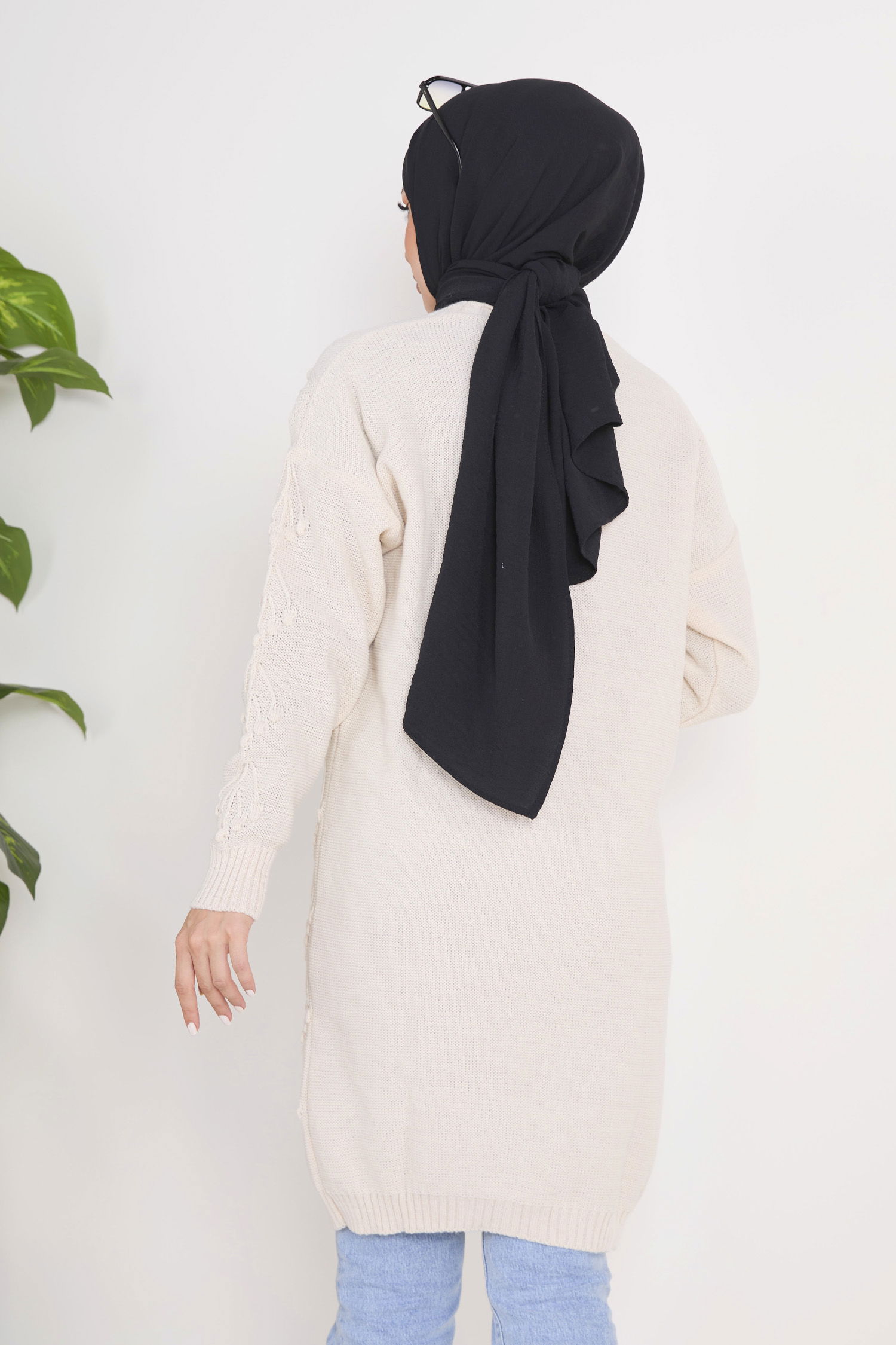 Triko Hırka Krem - 23092 - 6