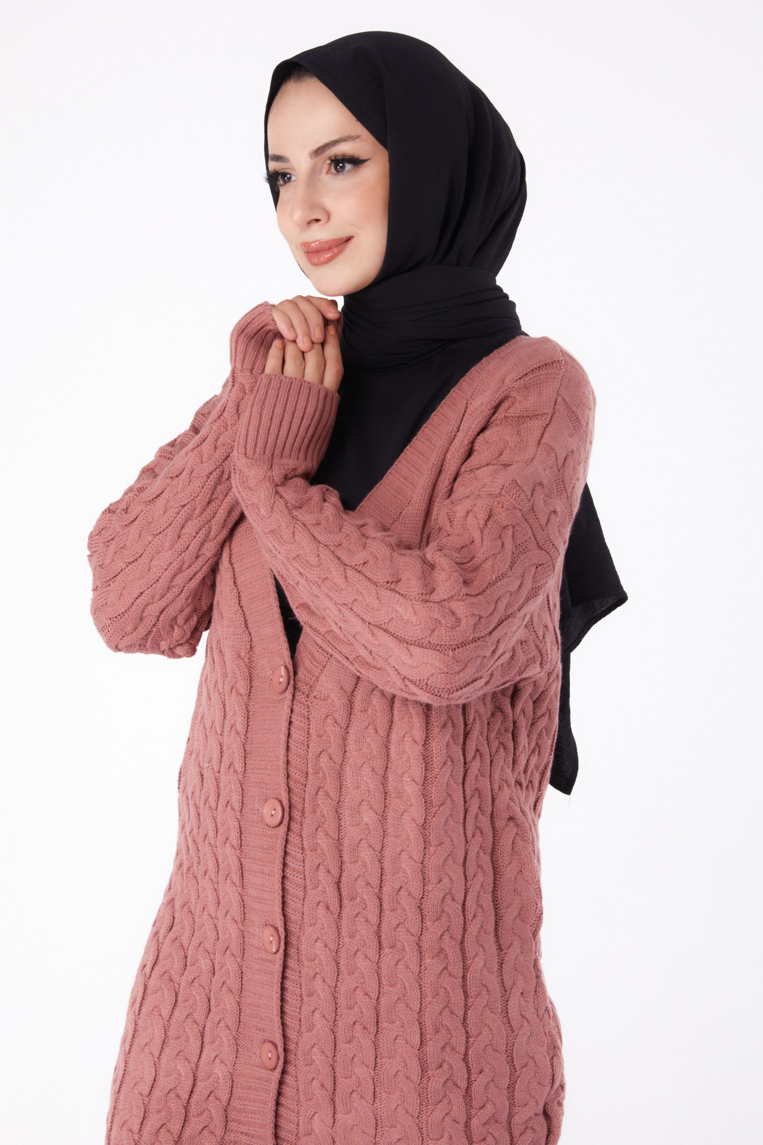 23093-GUL Triko Hırka - 3