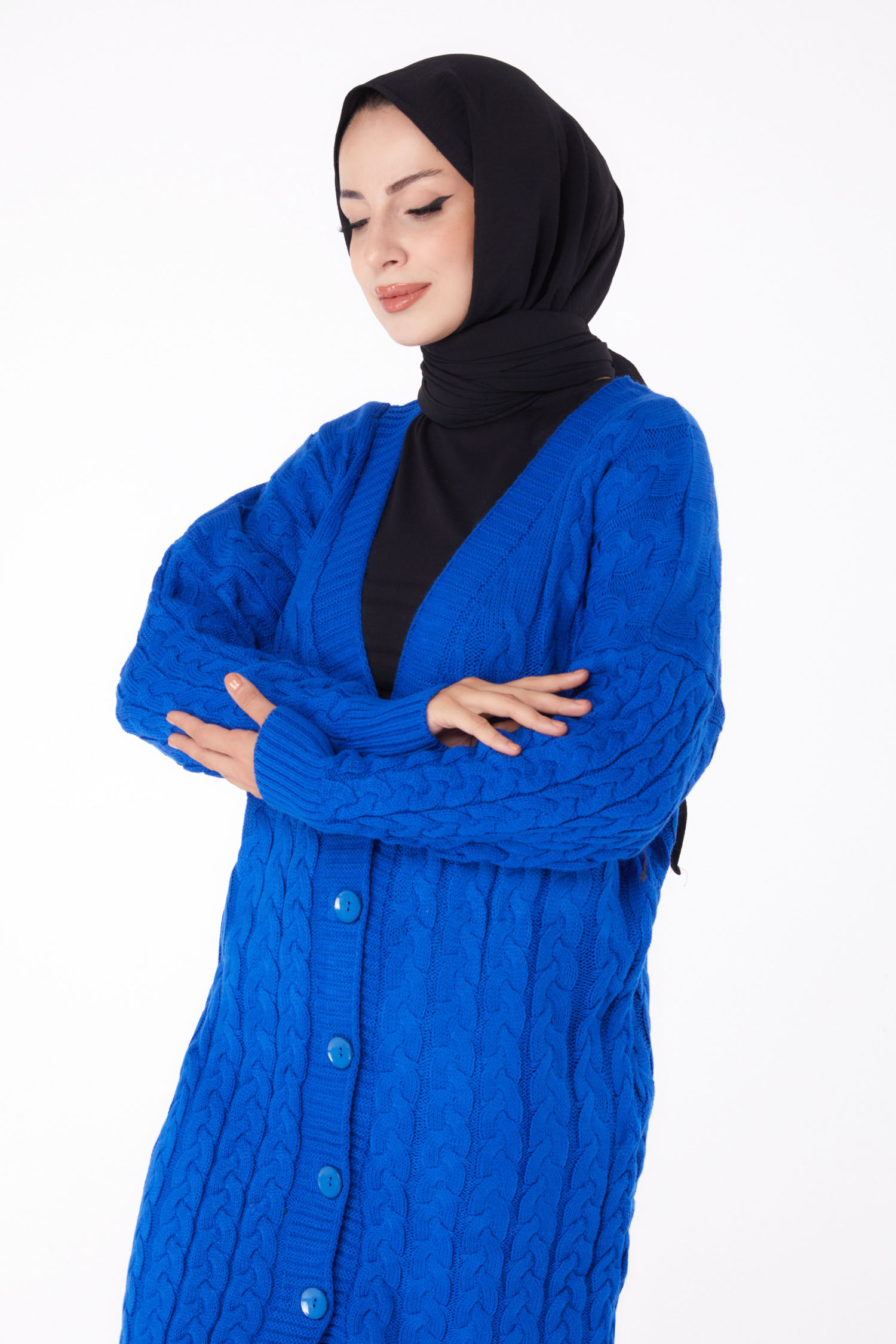 23093-SAKS Triko Hırka - 2