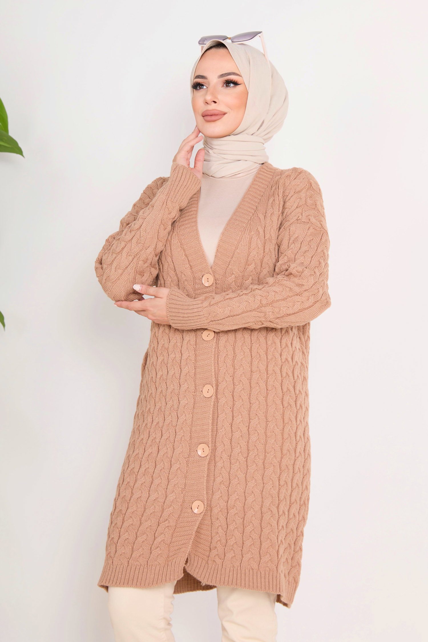 23093-VIZON Triko Hırka - 1