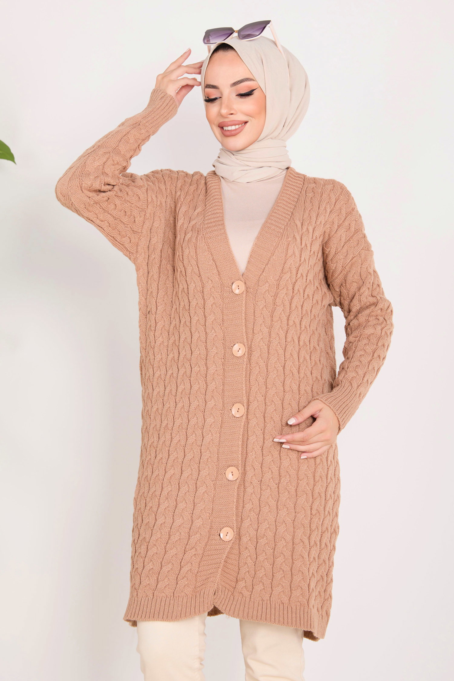 23093-VIZON Triko Hırka - 5