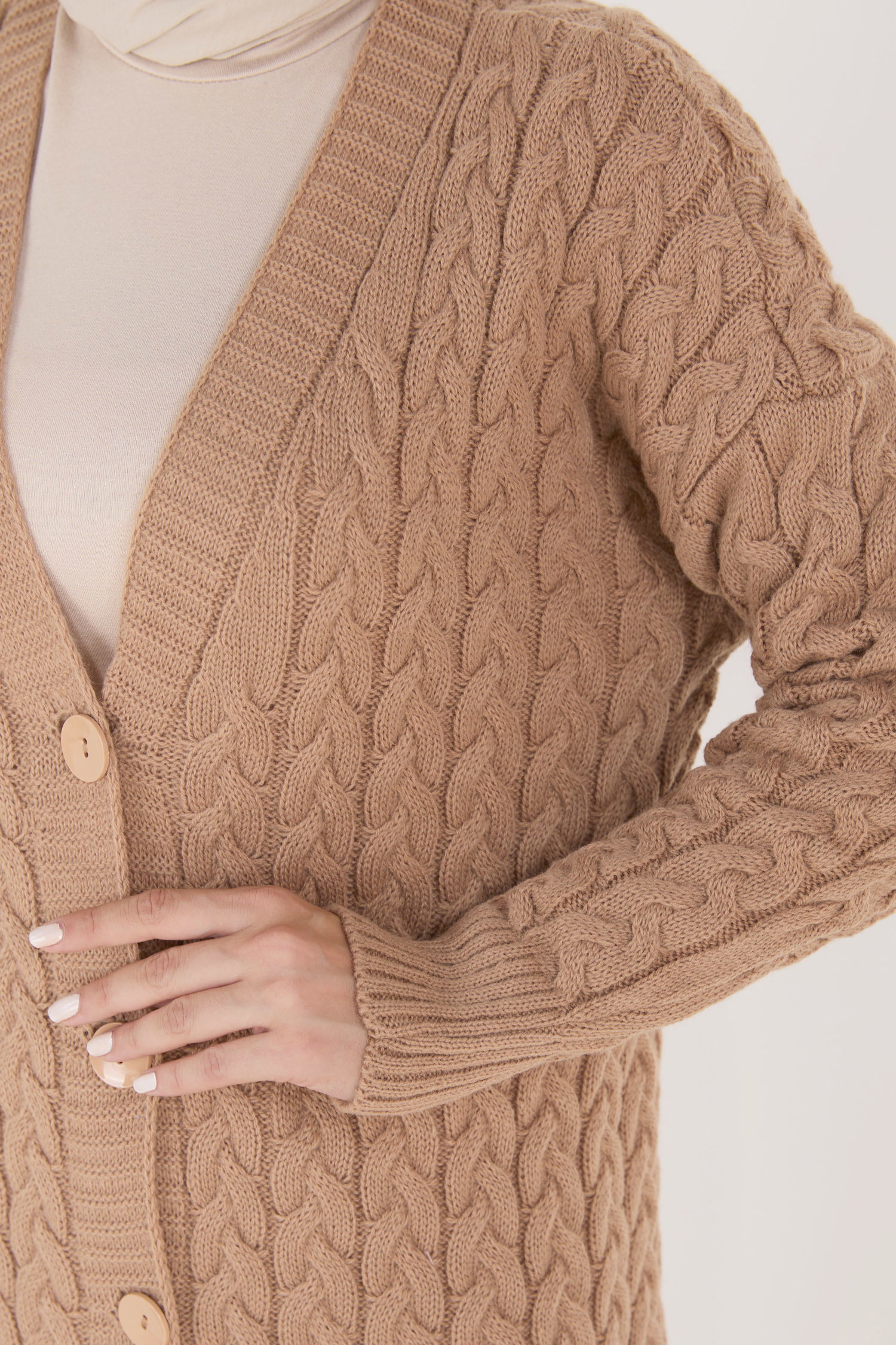 23093-VIZON Triko Hırka - 6